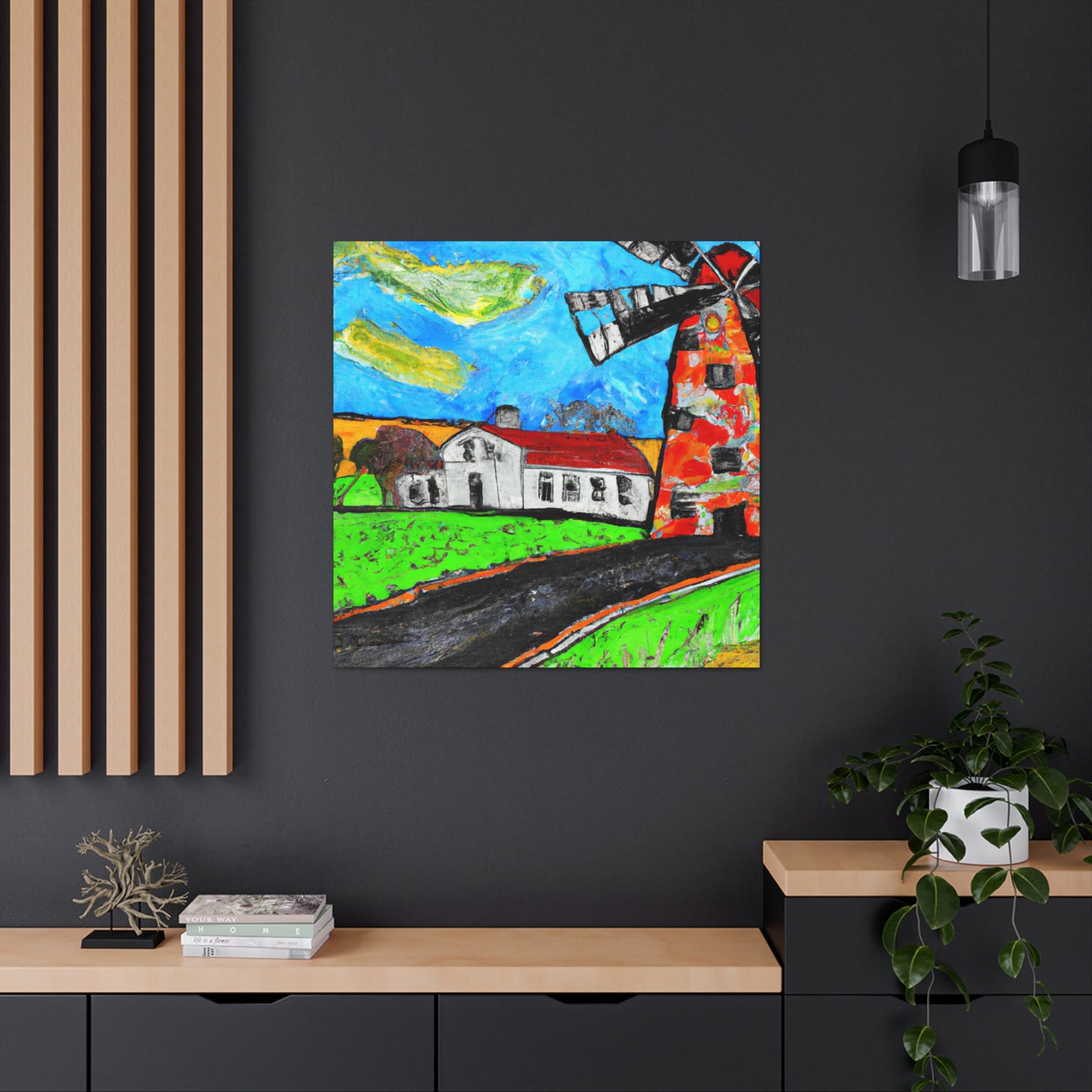 Windmills in Bloom - Canvas