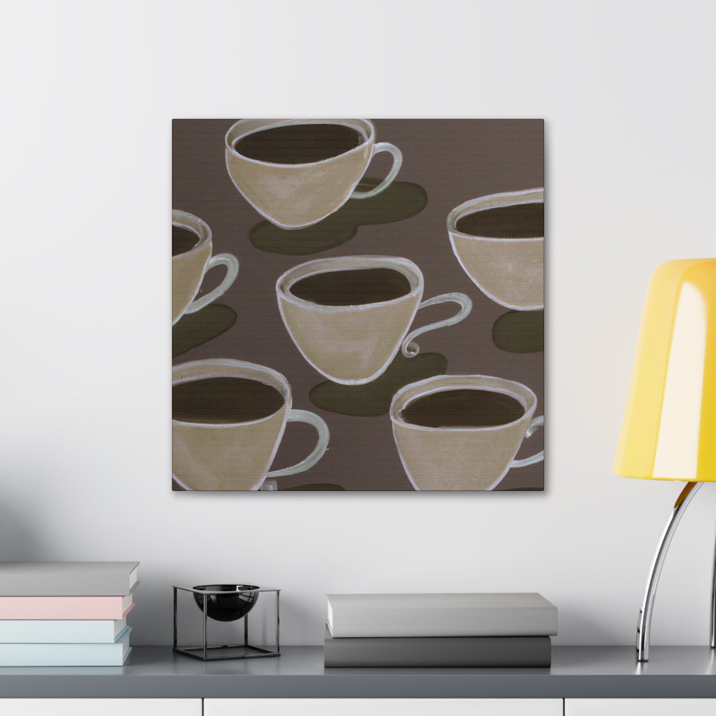 Tea Cup Symphony. - Canvas