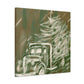 "Christmas Tree Truck Dashing" - Canvas