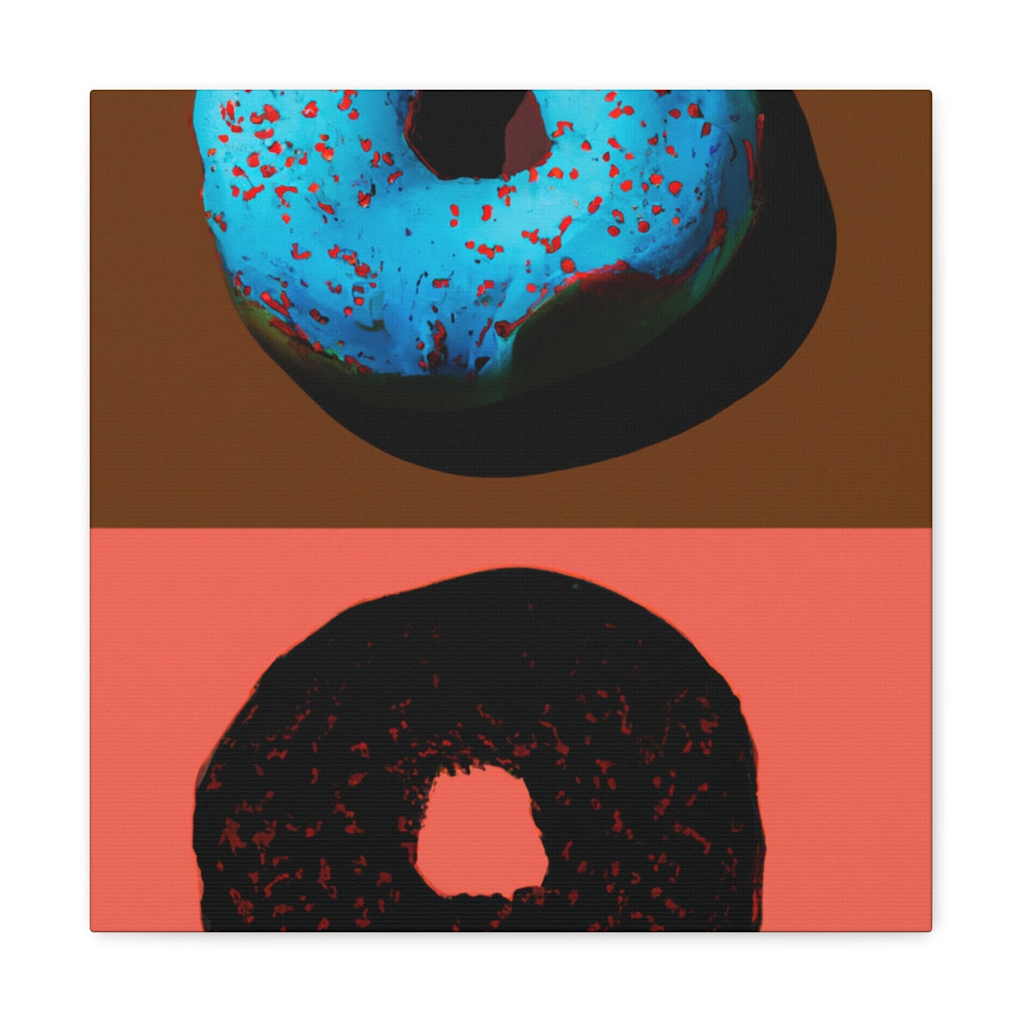 "Doughnut Delight Pop Art" - Canvas