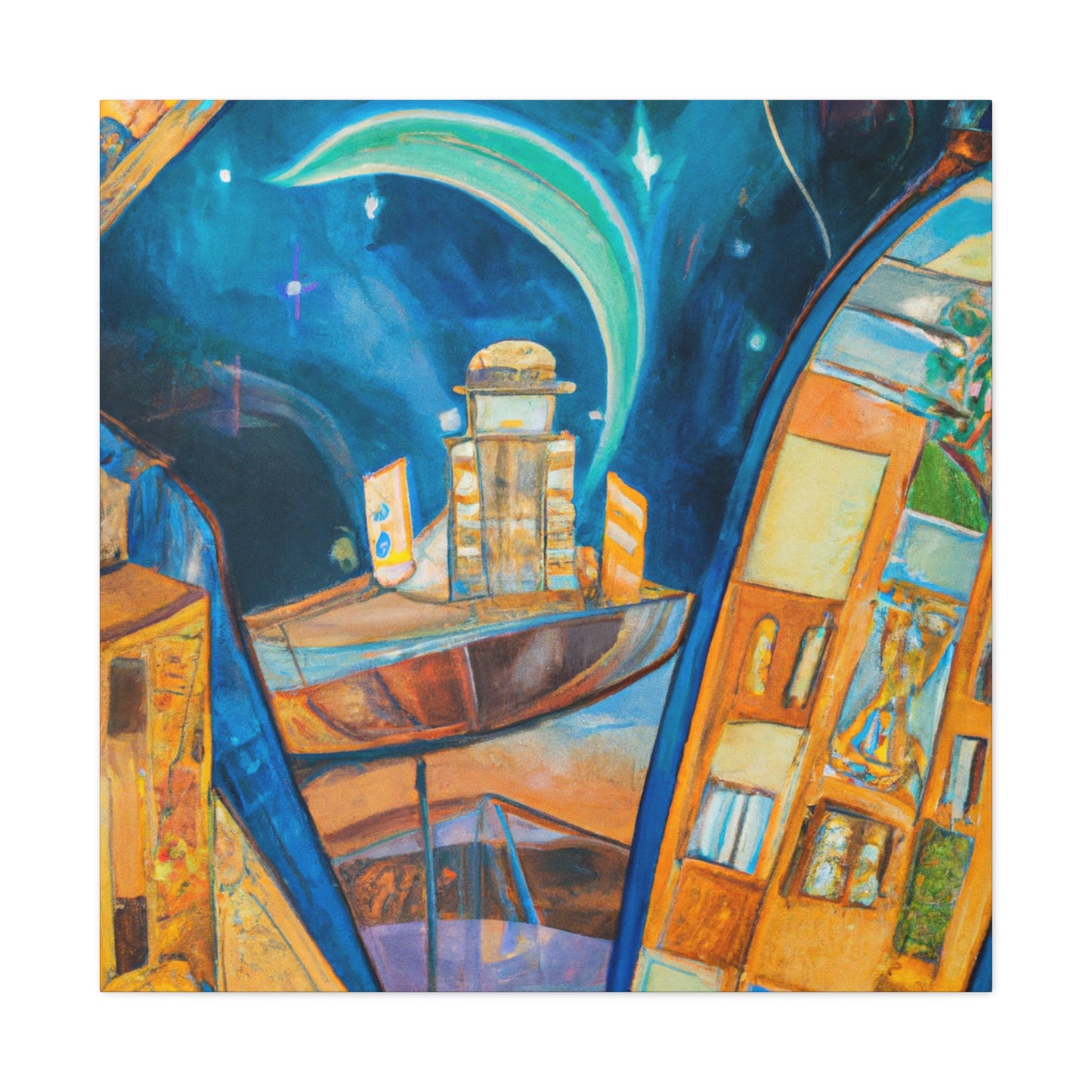 "New York Skyscape Visions" - Canvas