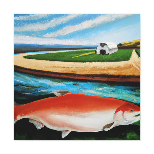 Salmon in a Dream - Canvas