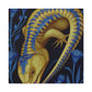 "Blue-Tongued Skink Oasis" - Canvas