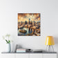 "Cityscape Dreams Unveiled" - Canvas