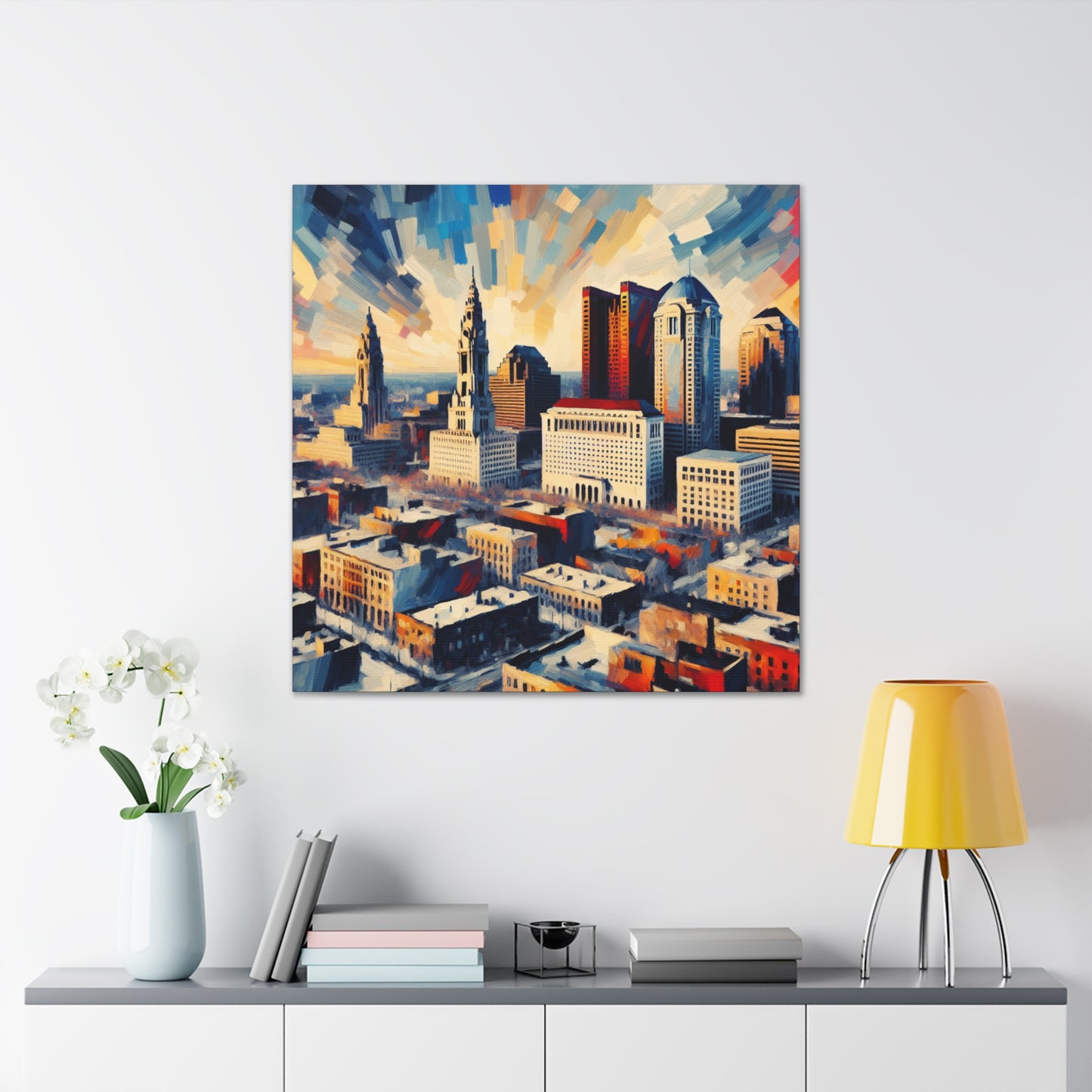 "The Vibrant Urban Odyssey" - Canvas