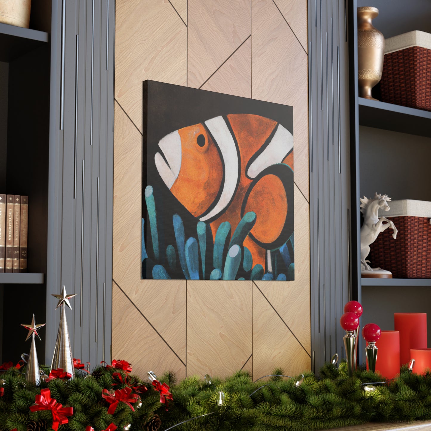 "Funny Clownfish Artwork." - Canvas