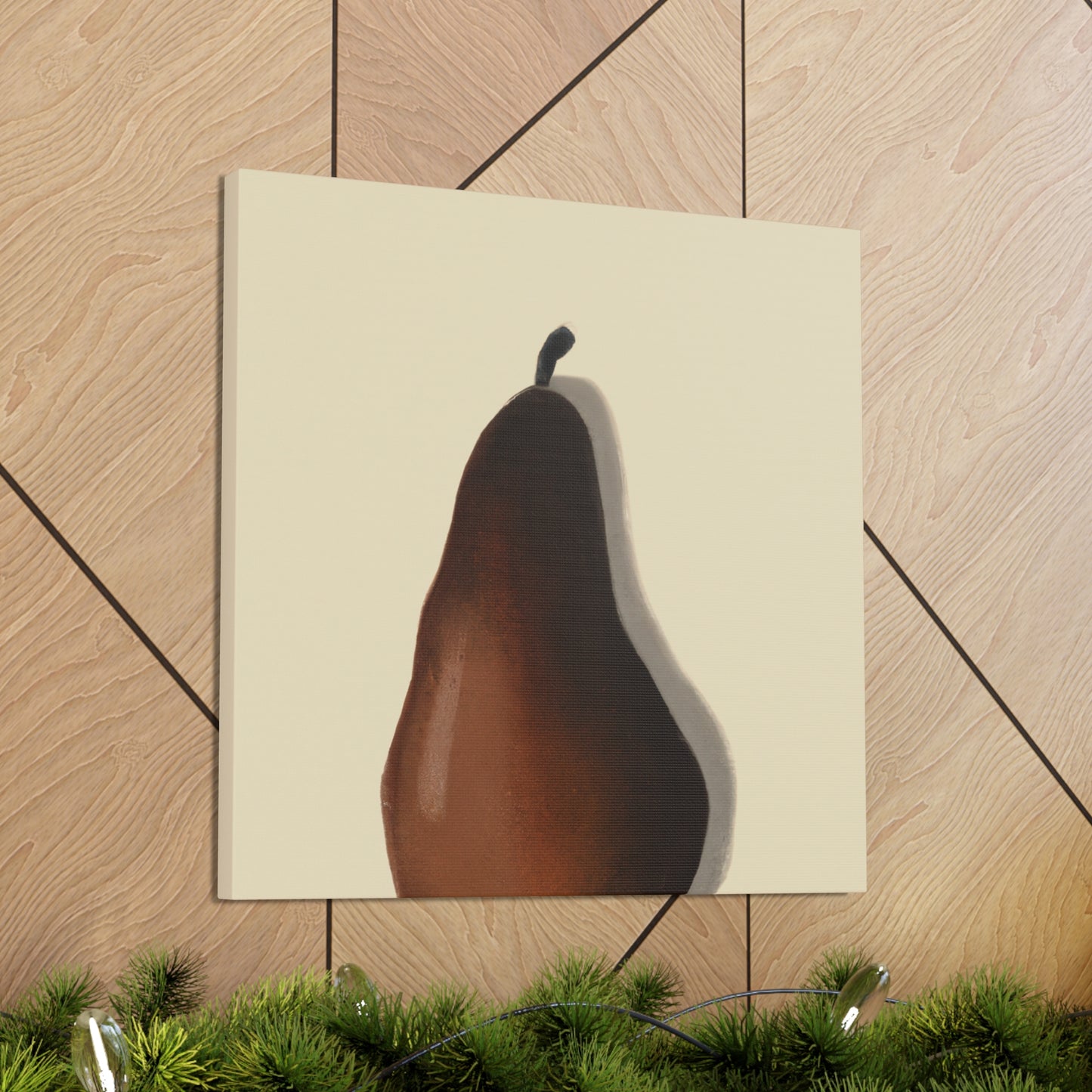 "Pear Minimalism Abstraction" - Canvas