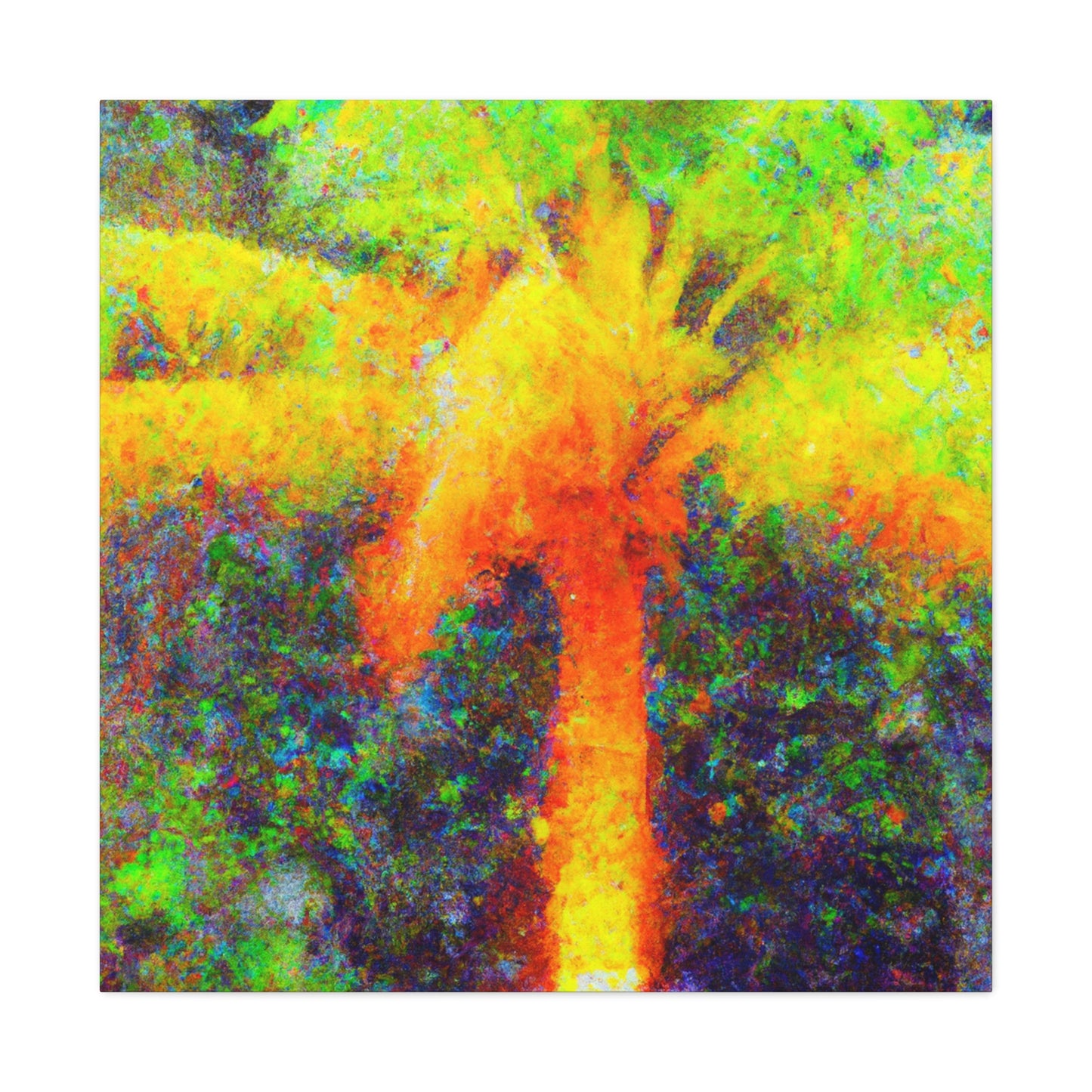 Palm Tree Impressionism - Canvas