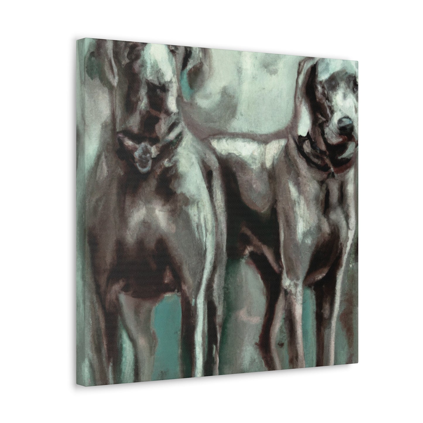 "Weimaraner in Expressionism" - Canvas