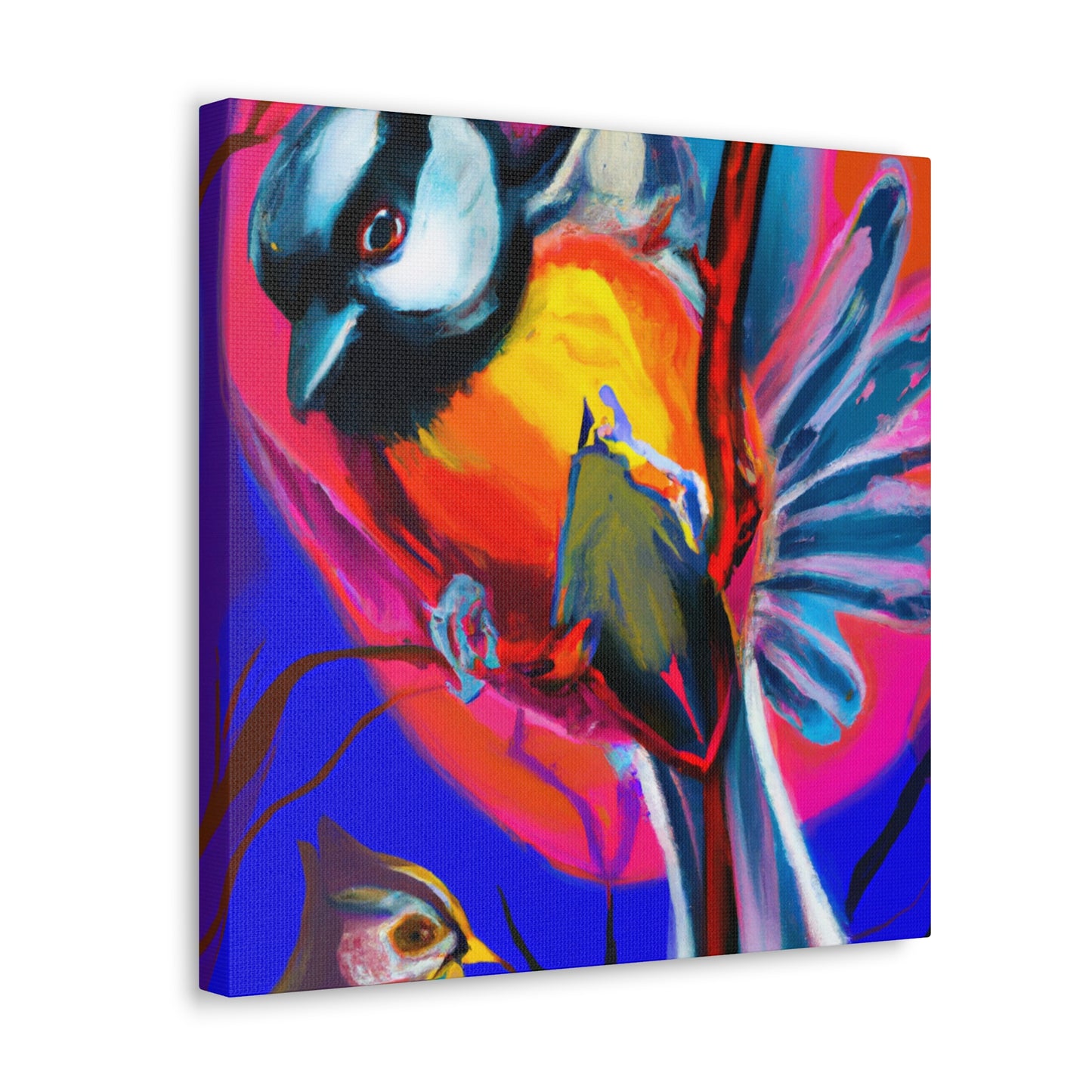 "Tufted Titmouse Dreamscape" - Canvas