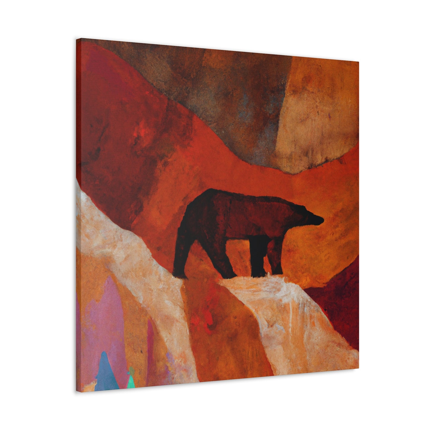 "Brown Bear Expressionism" - Canvas