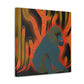 "Baboon In Art Deco" - Canvas