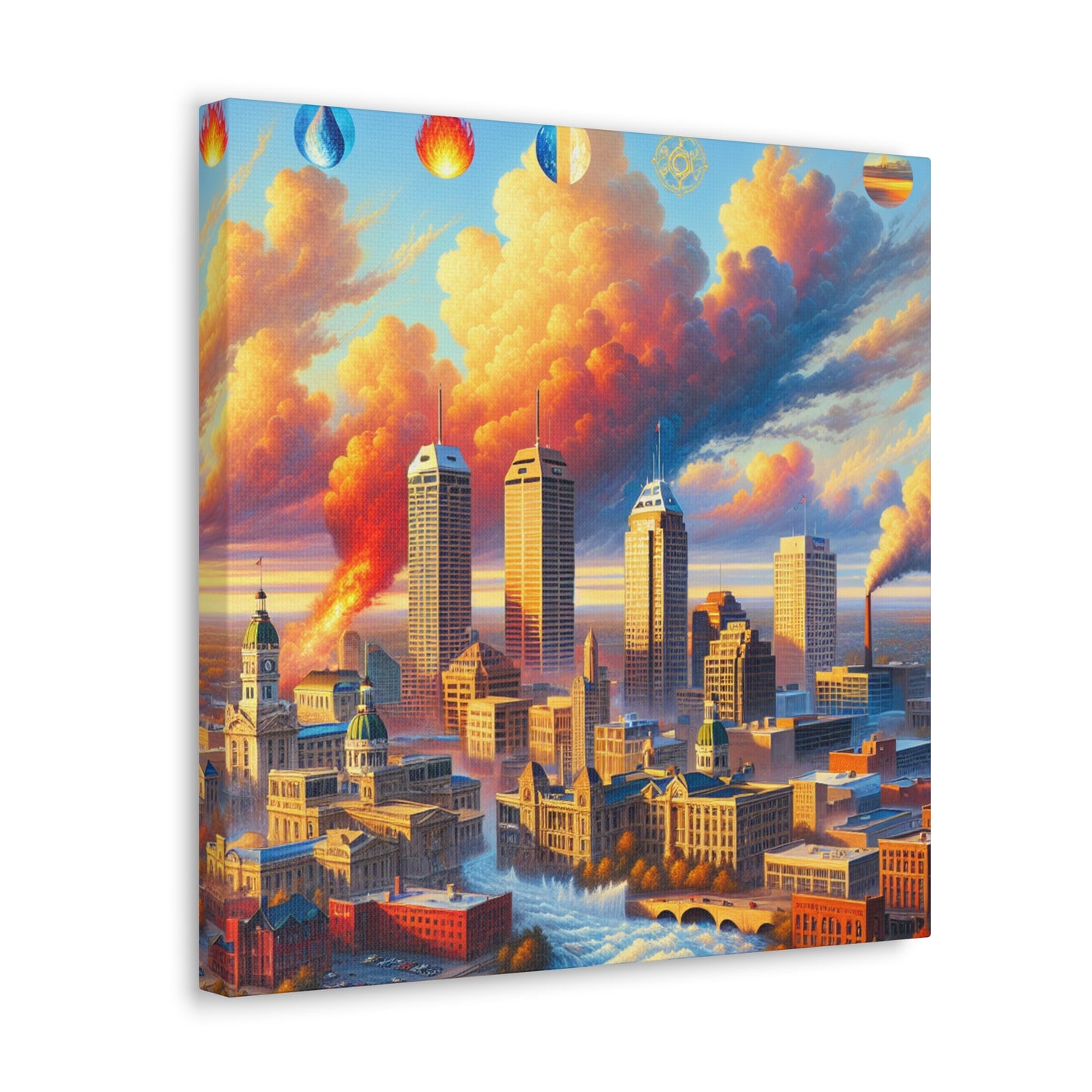 "Enchanting Indianapolis: Renaissance Reverie" - Canvas