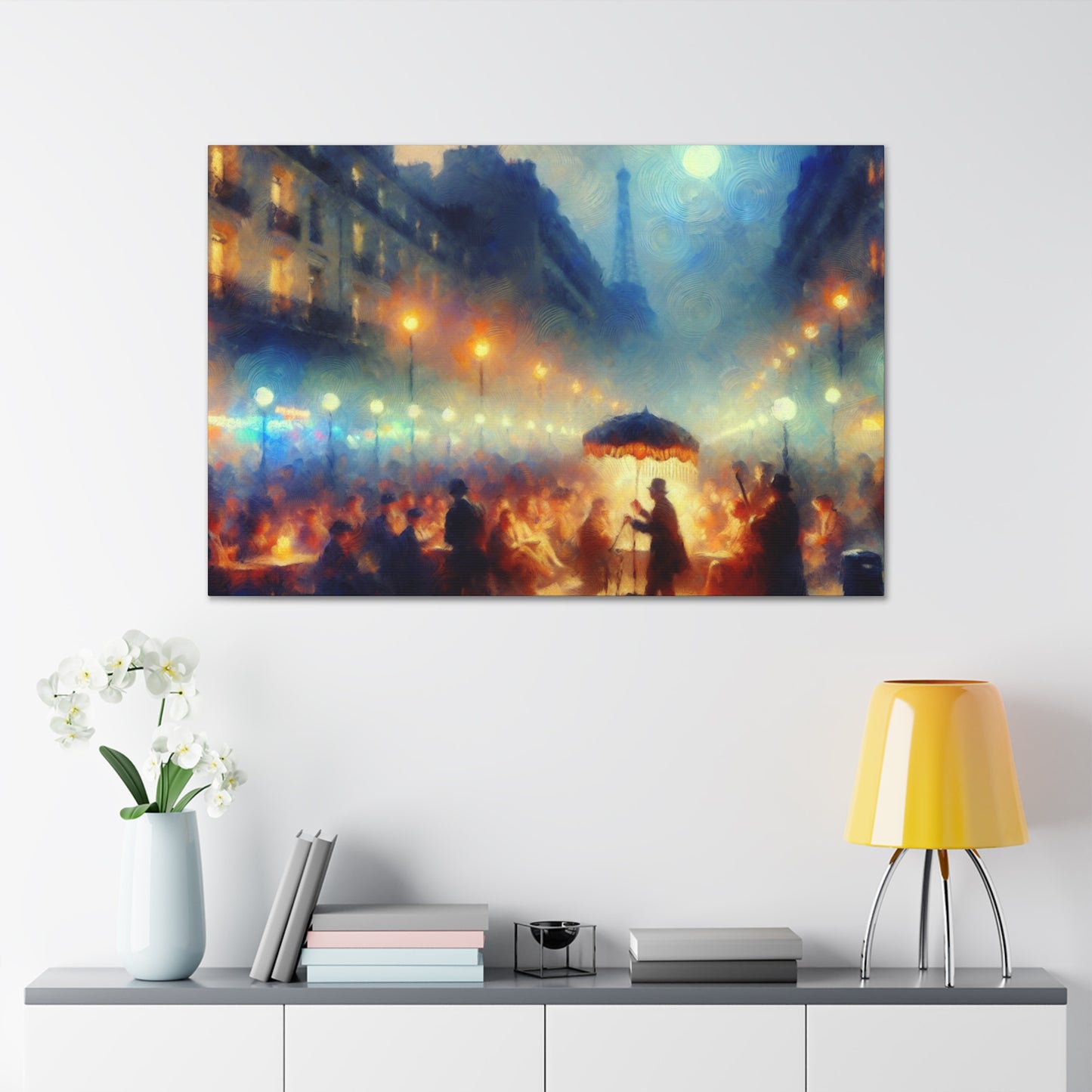 Whimsical Urban Serenade - Canvas