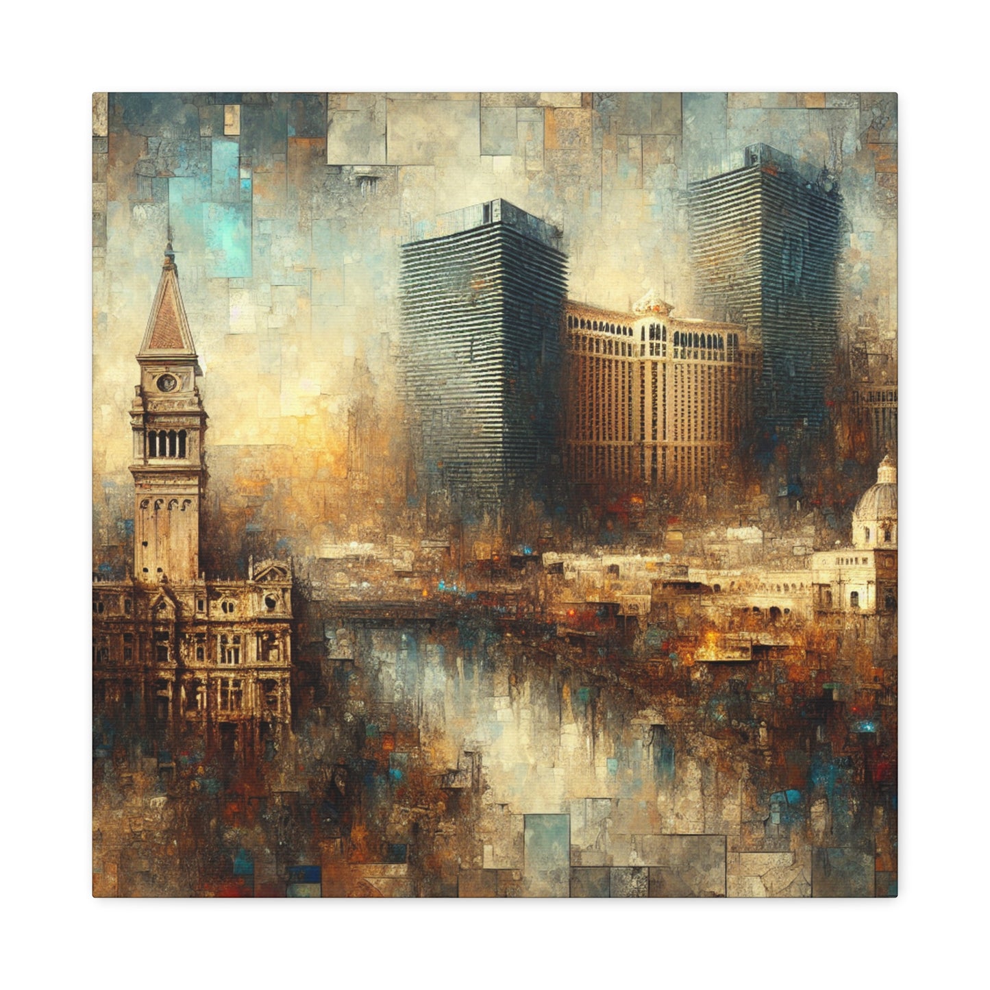 "Steam City Mirage Majesty" - Canvas