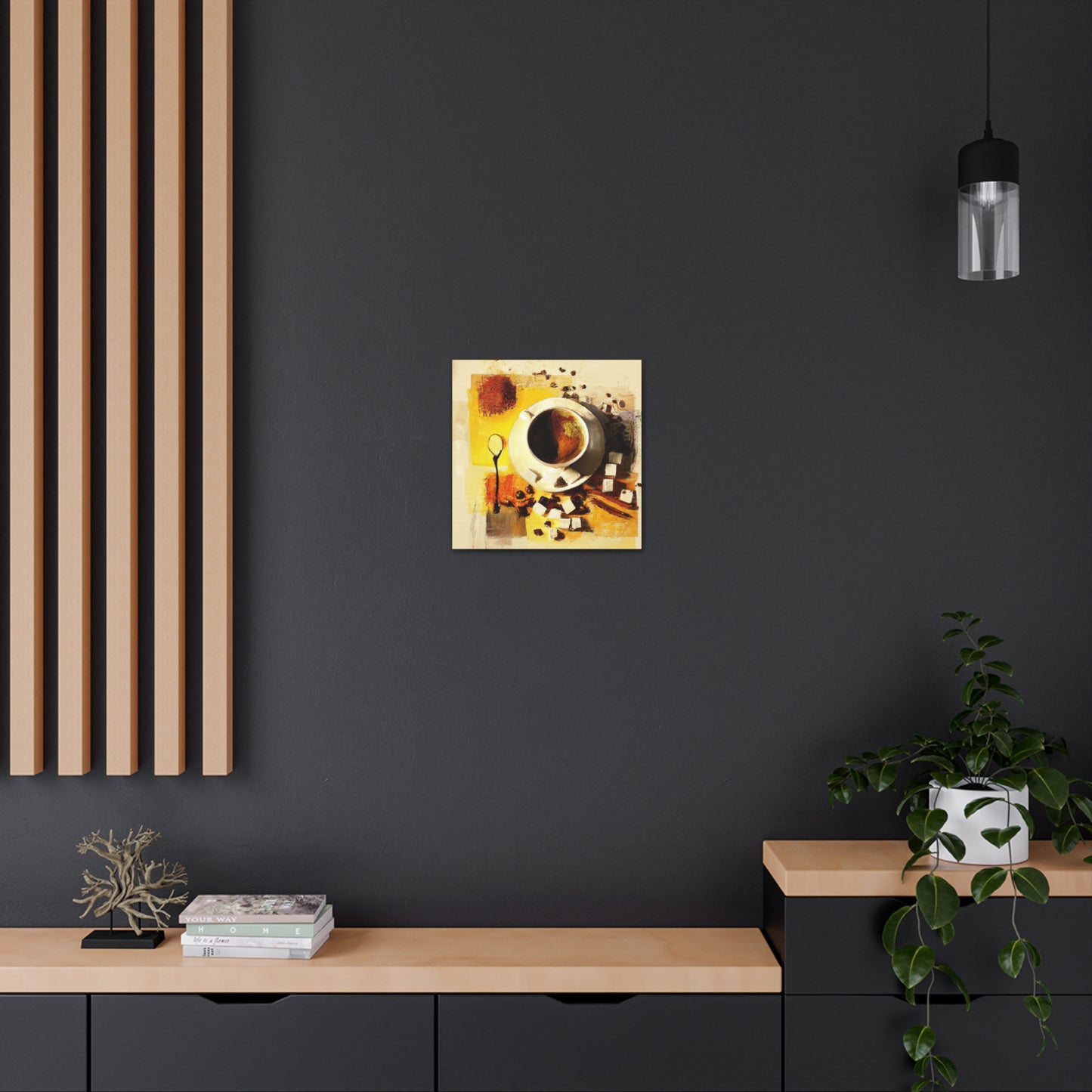 Coffee Time Reflection - Canvas