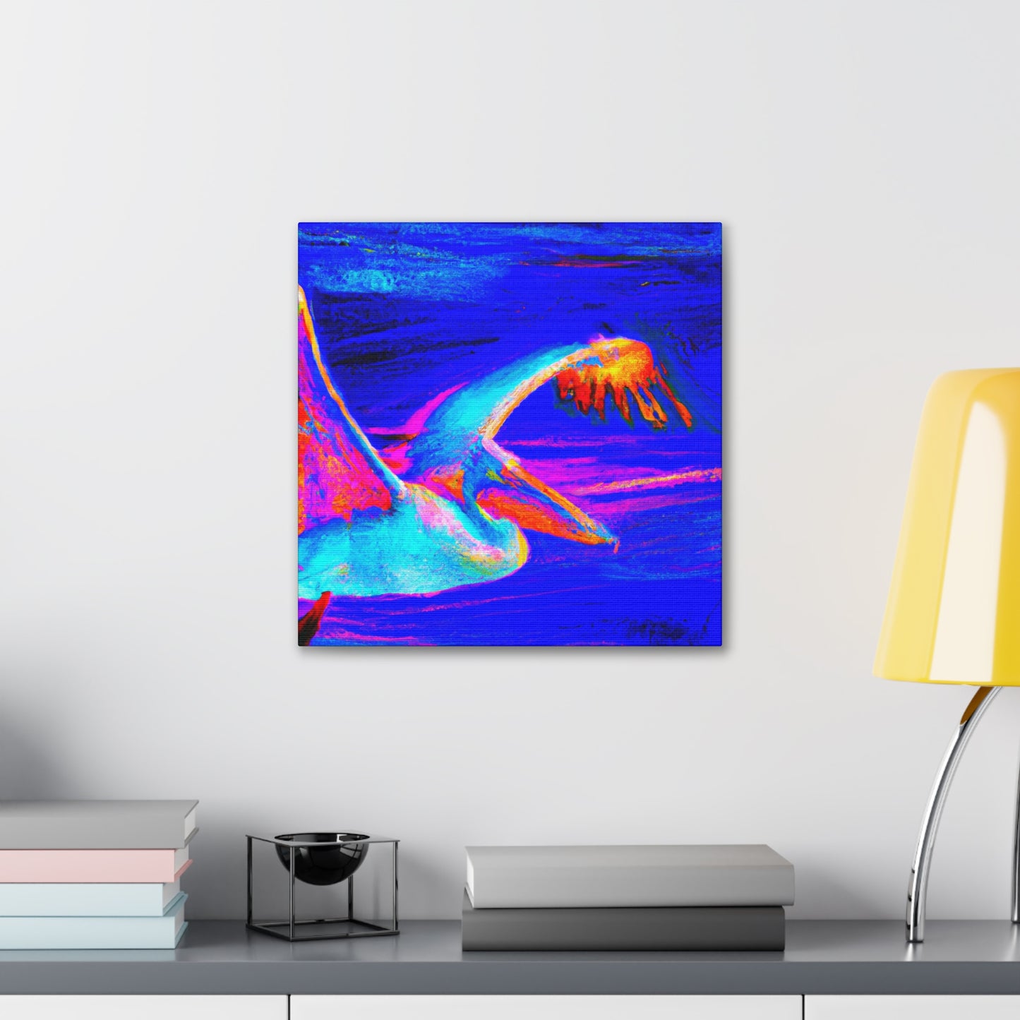 Pelican Gliding Sunrise - Canvas