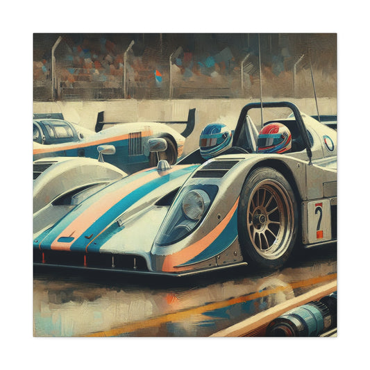 Velocity Unleashed: Hyperrealistic Racecar - Canvas