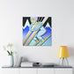 Skiing the Silver Slopes - Canvas