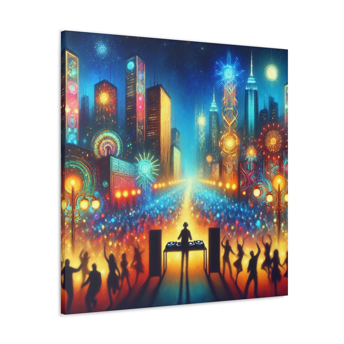 Euphoric Night Serenade - Canvas