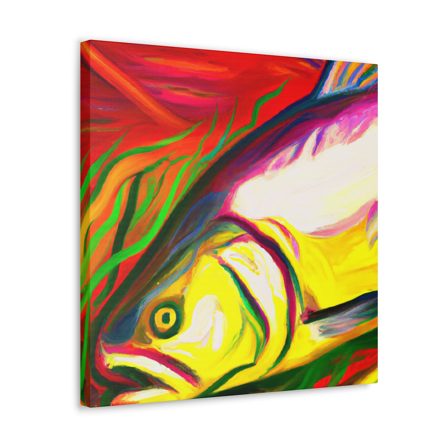 Salmon's Swimming Dance - Canvas