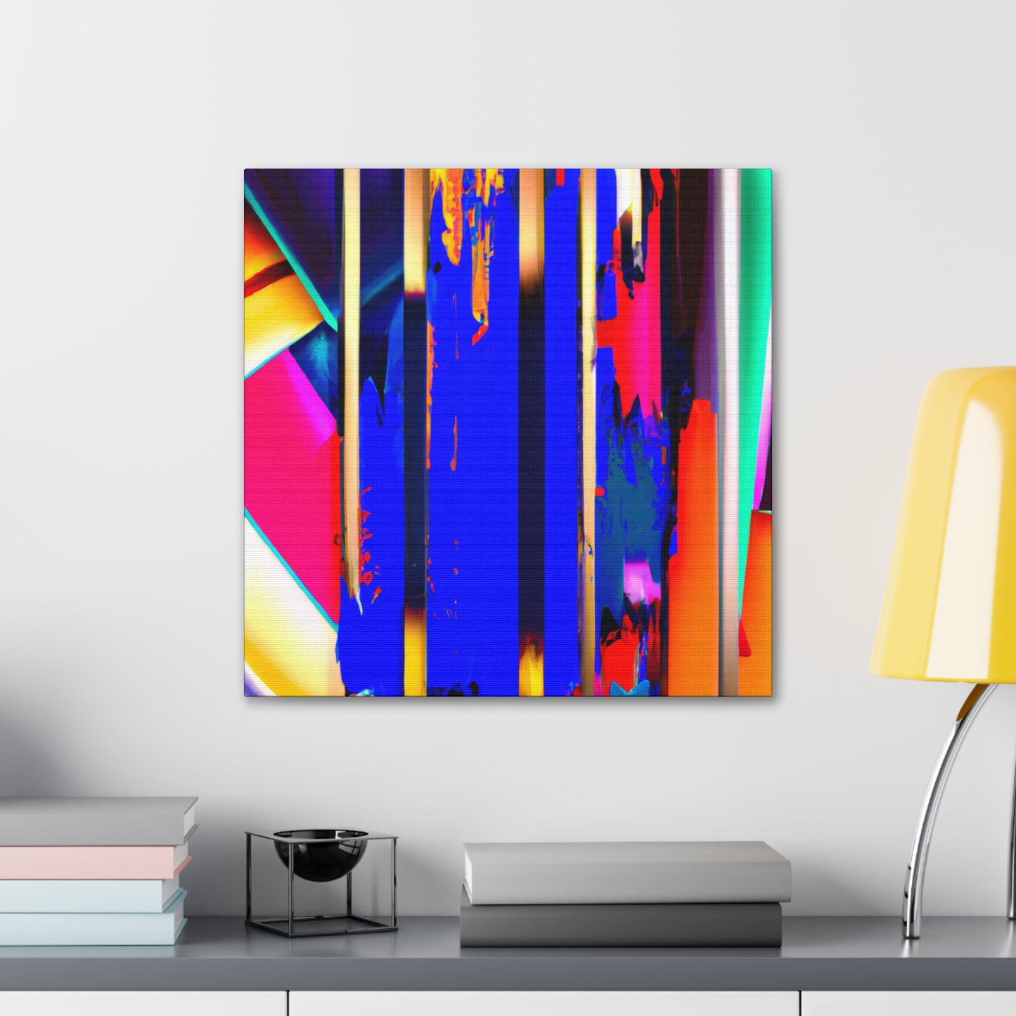 Vivid Cubic Horizon. - Canvas