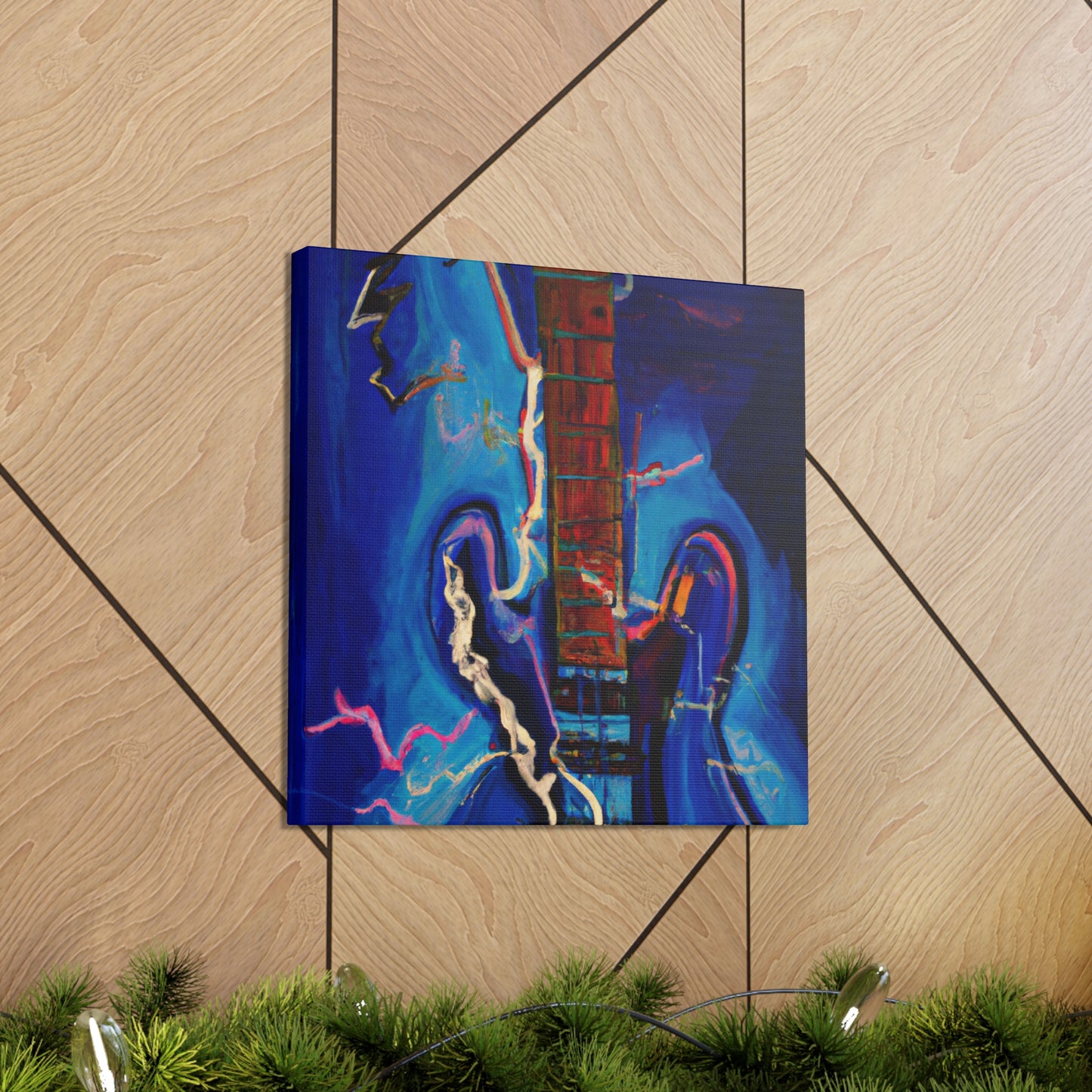 Electric Guitar Shimmering - Canvas