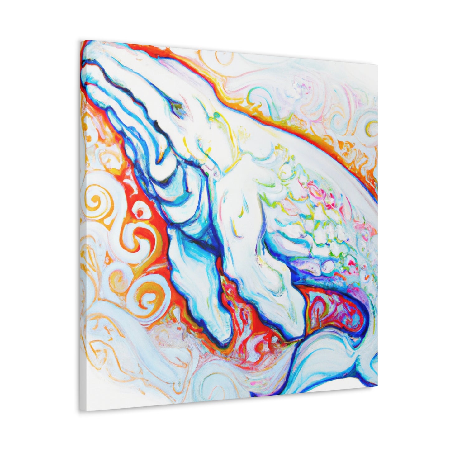 Beluga Whale Nebula Dream - Canvas