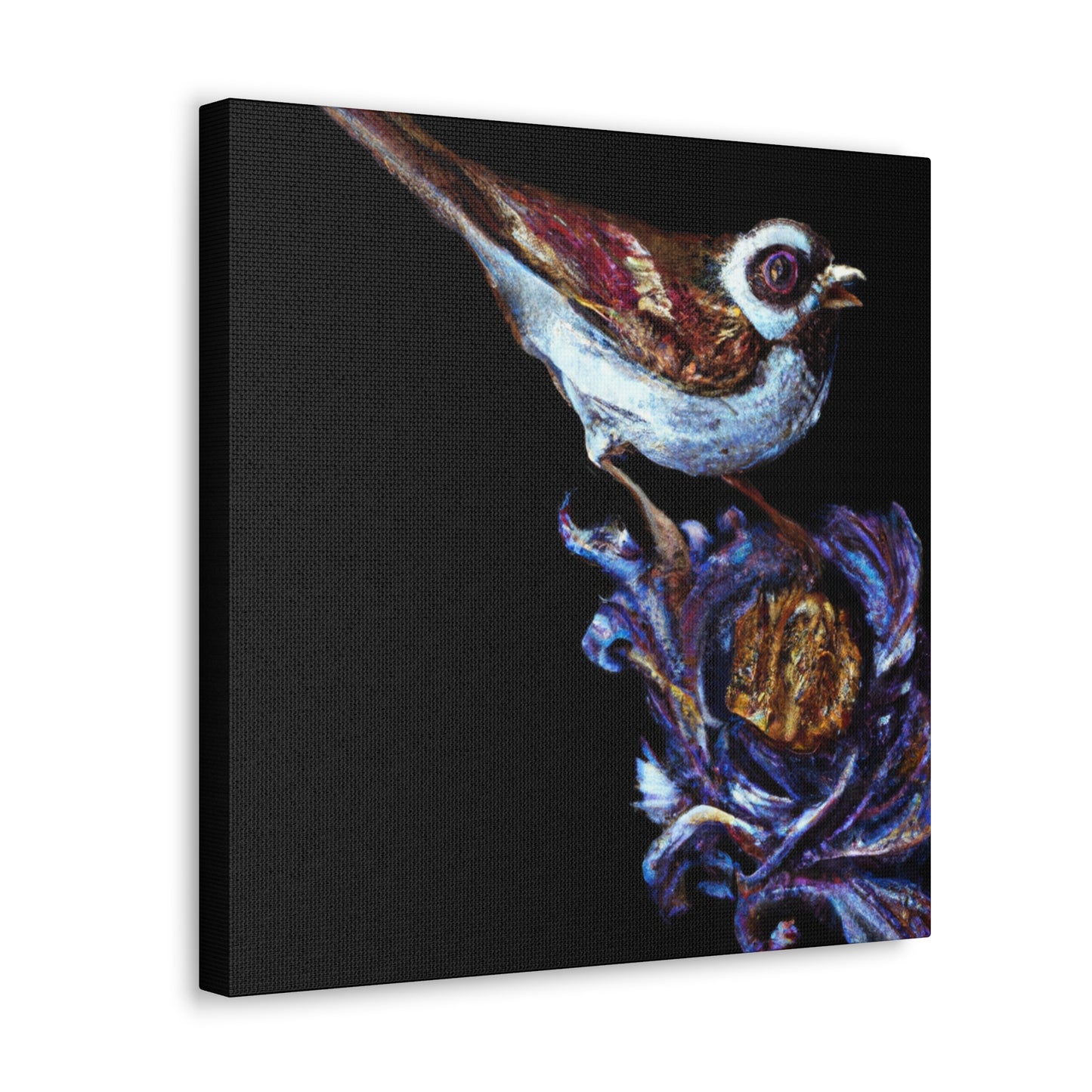 "Song Sparrow Delightful Singing" - Canvas