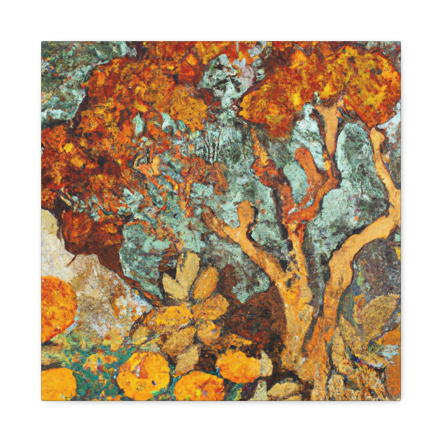 Marigolds in Bloom - Canvas