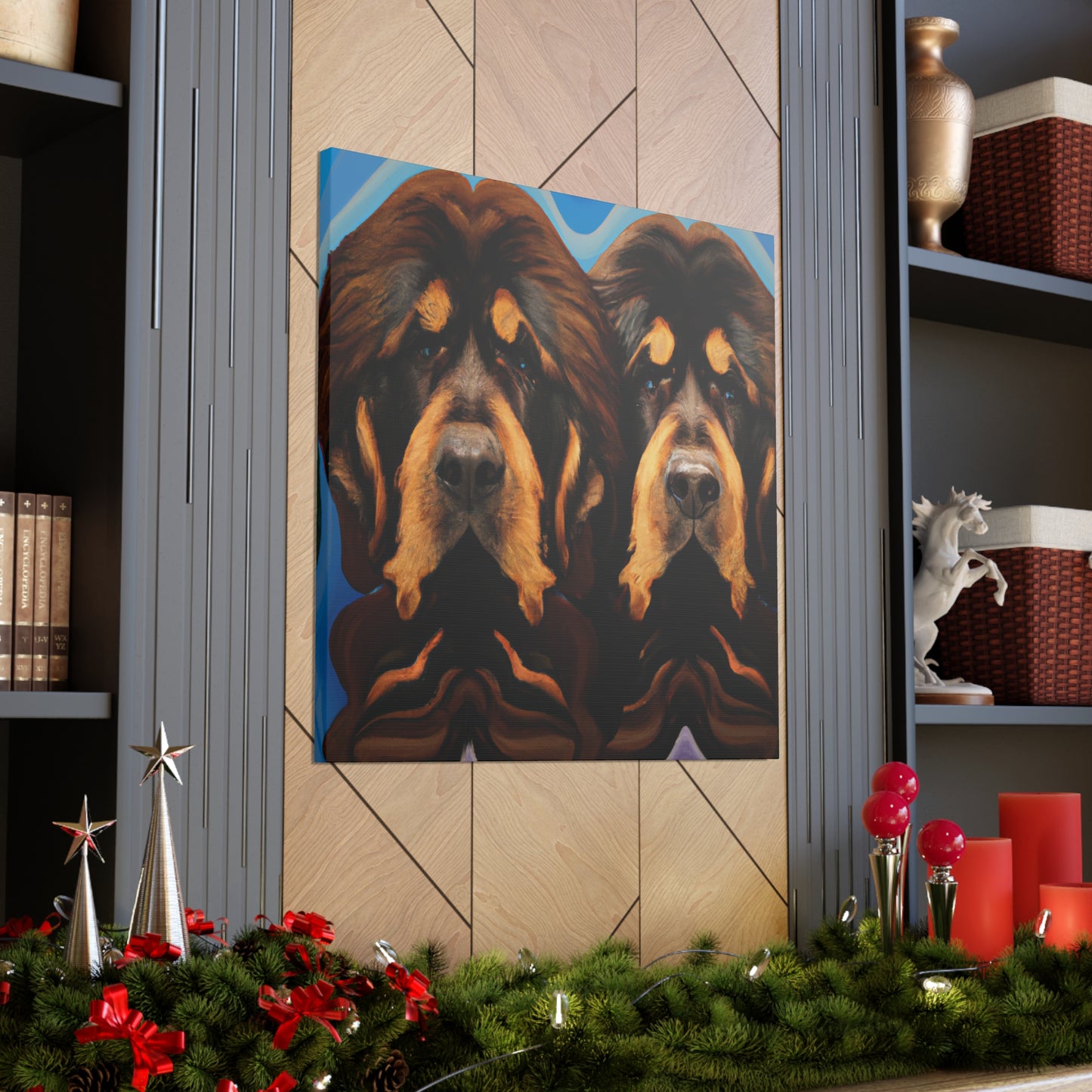 Fearsome Tibetan Mastiff - Canvas