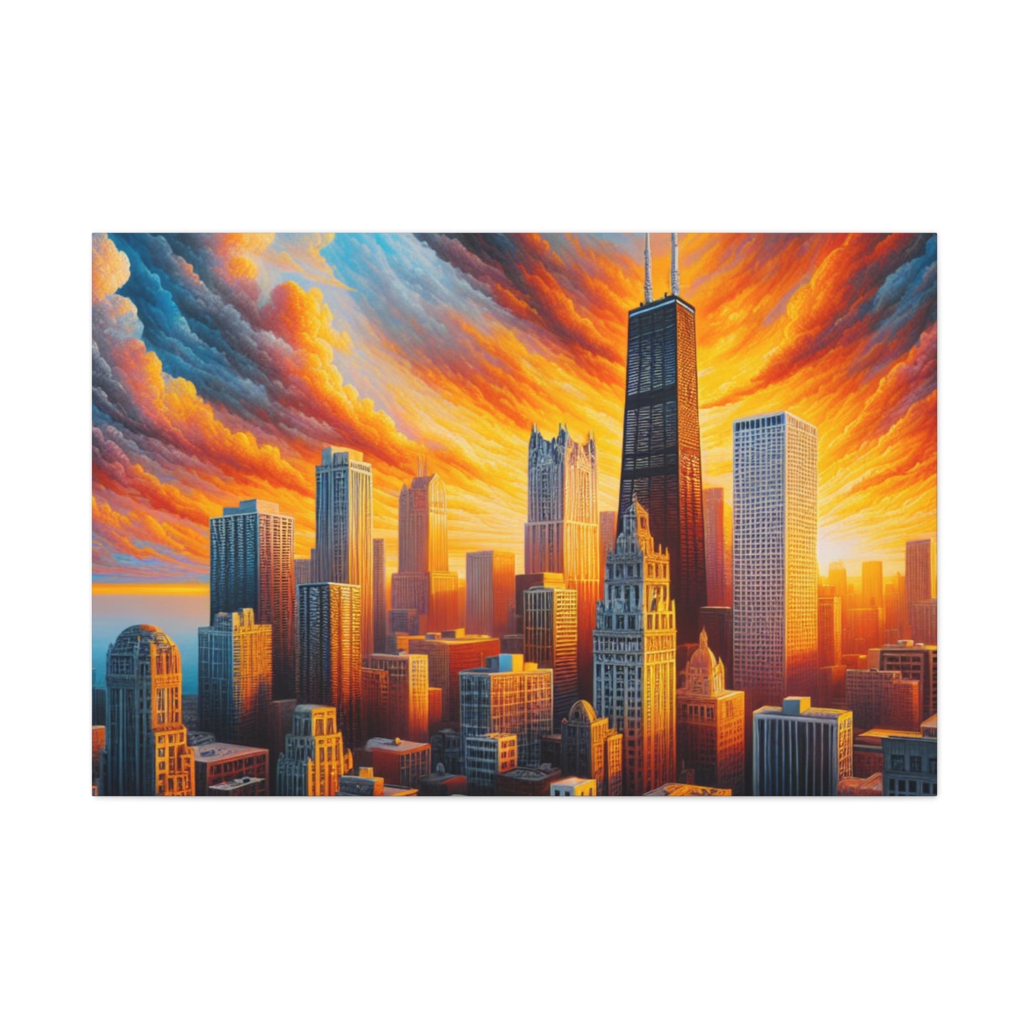 Midwest Metropolis Mural - Canvas