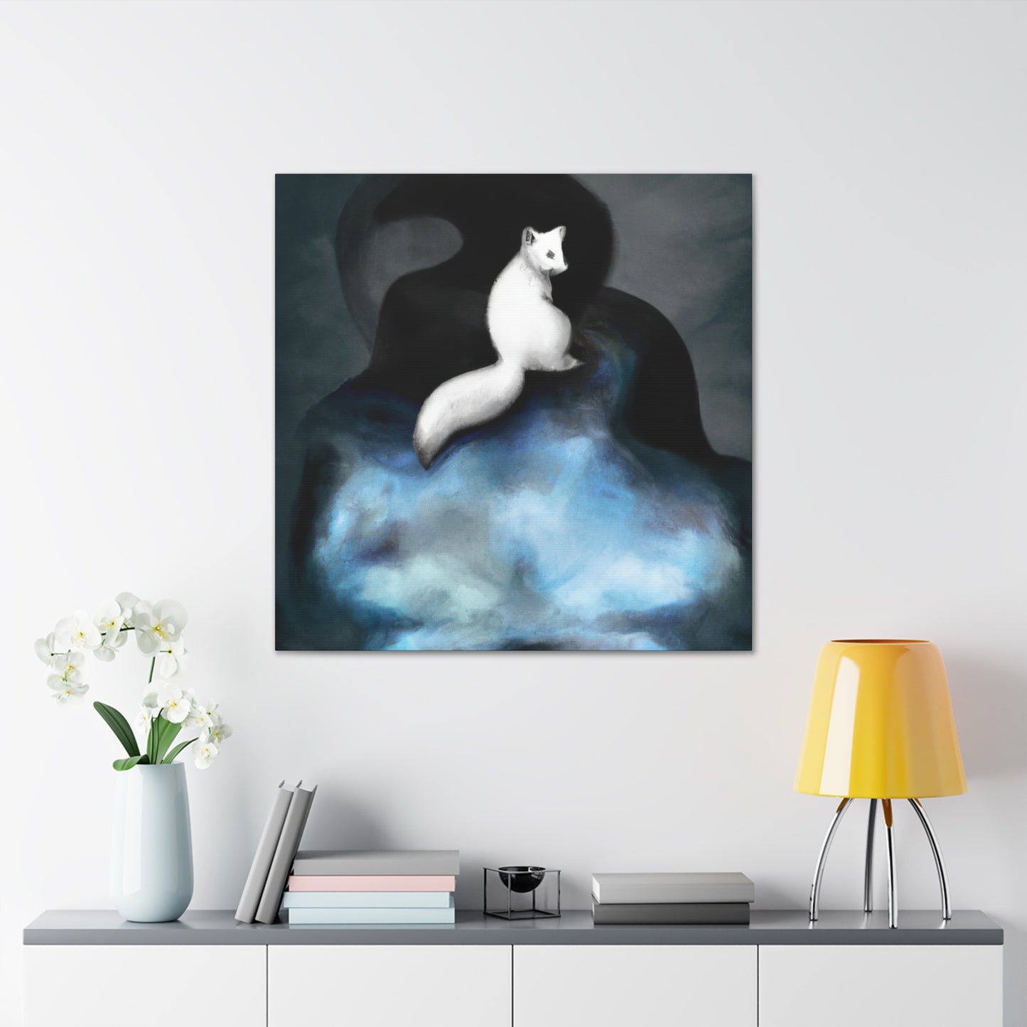 Arctic Fox Surrealism - Canvas