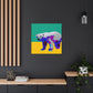 Polar Bear Pop Art - Canvas