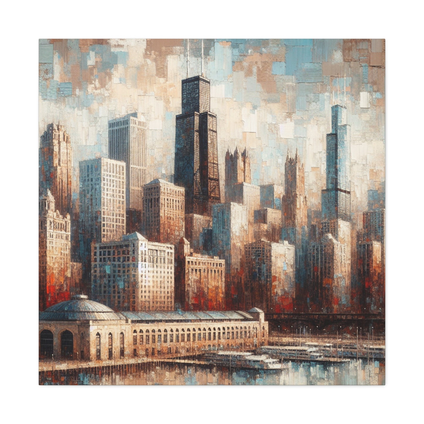 "Urban Symphony Unveiled" - Canvas