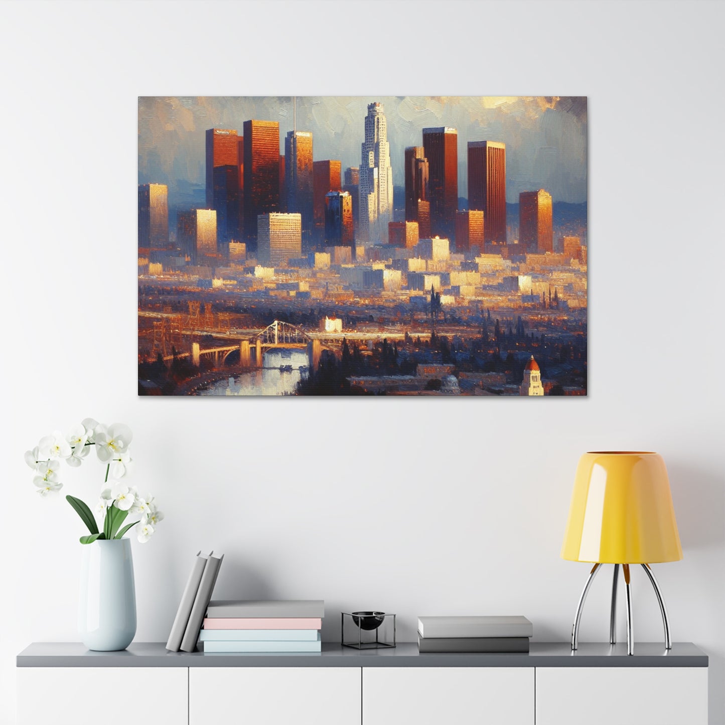 Golden Horizon Over Angeles - Canvas