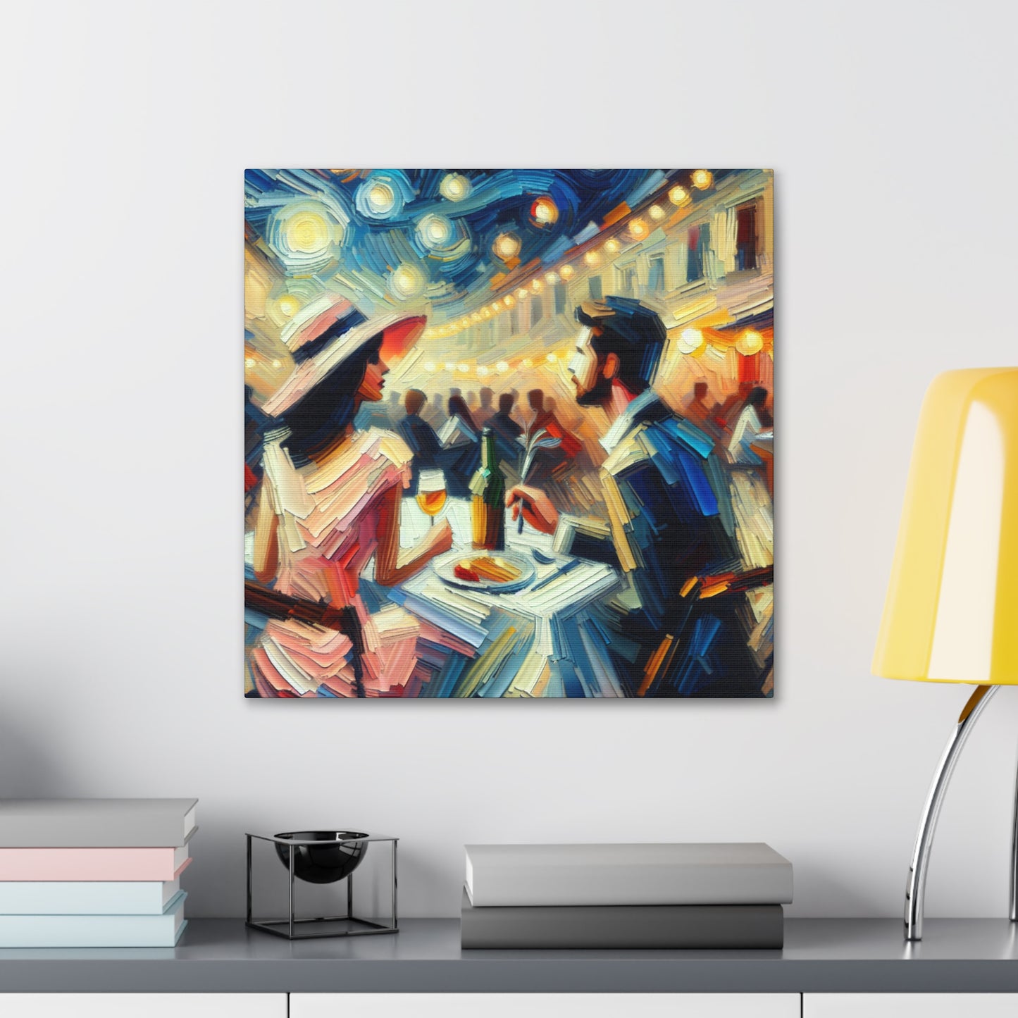 Moonlit Amour Tango Passion - Canvas