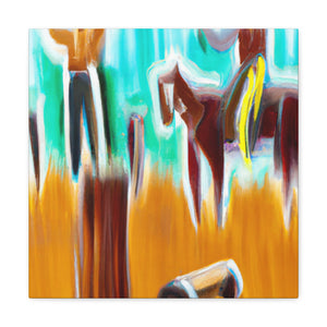 "Hitching Post Reimagined" - Canvas