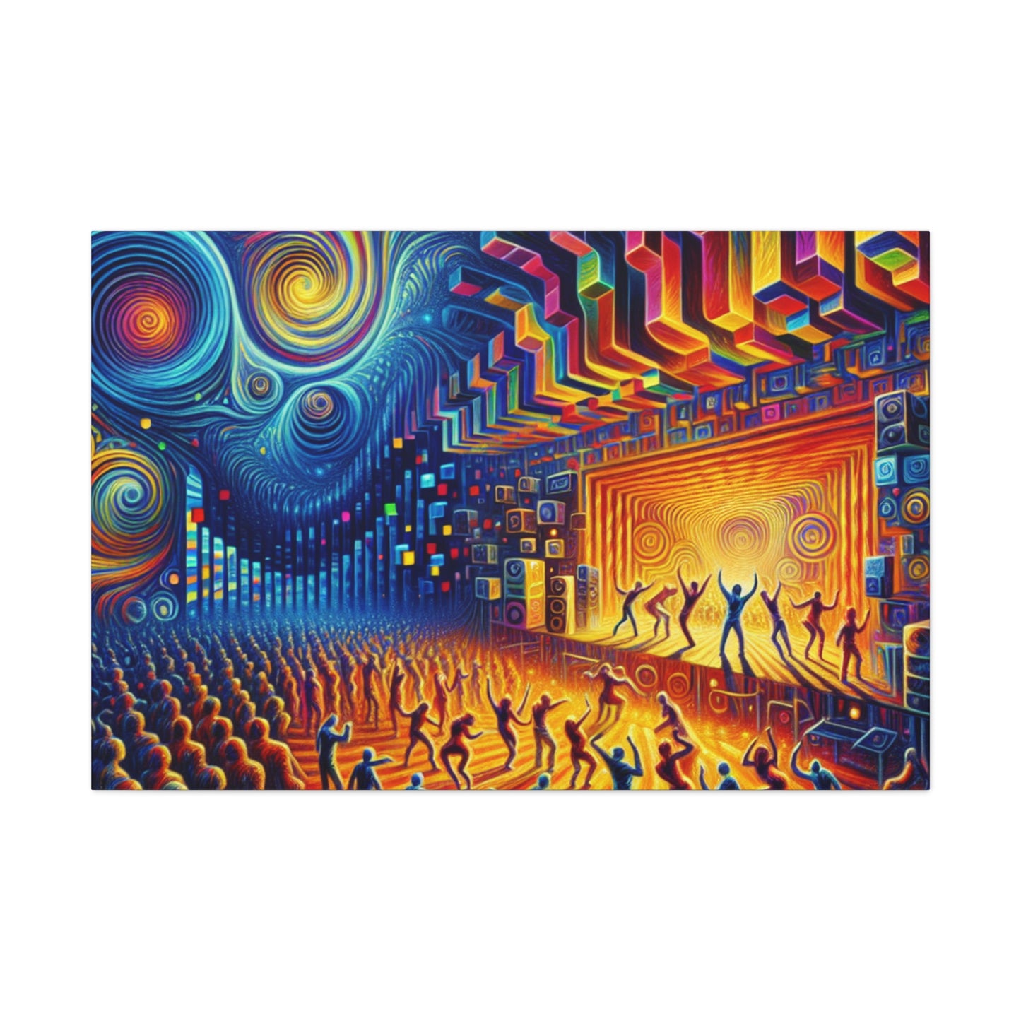 "Enigmatic Midnight Exuberance" - Canvas