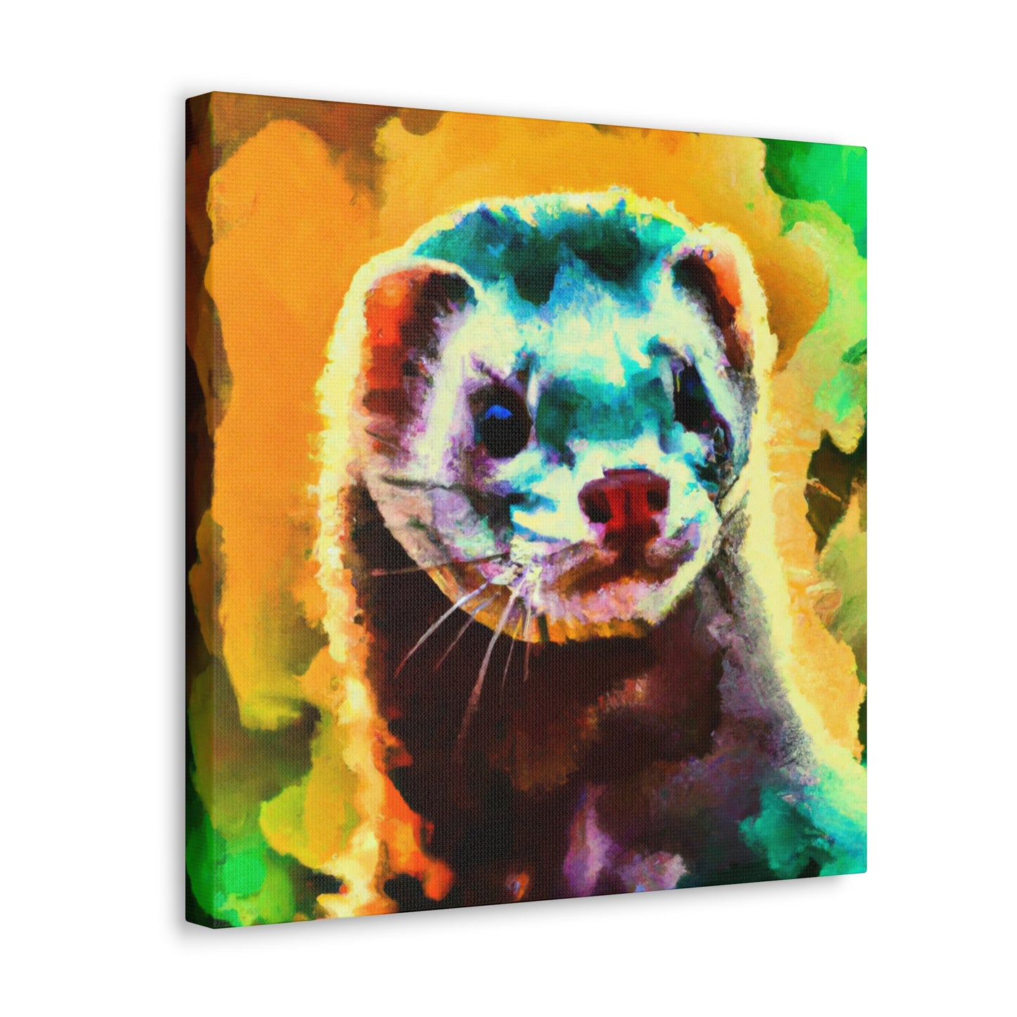 Ferret in Wonderland. - Canvas