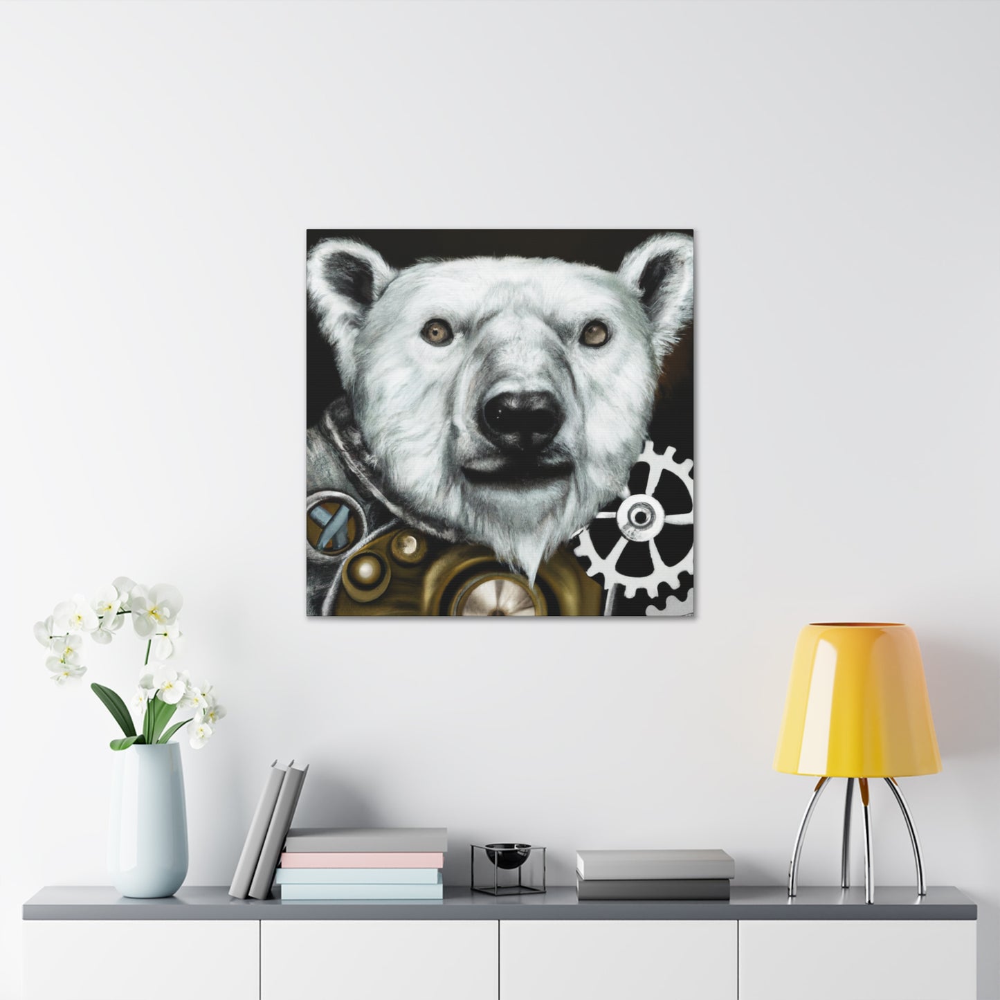 Polar Bear Steampunk Dream - Canvas