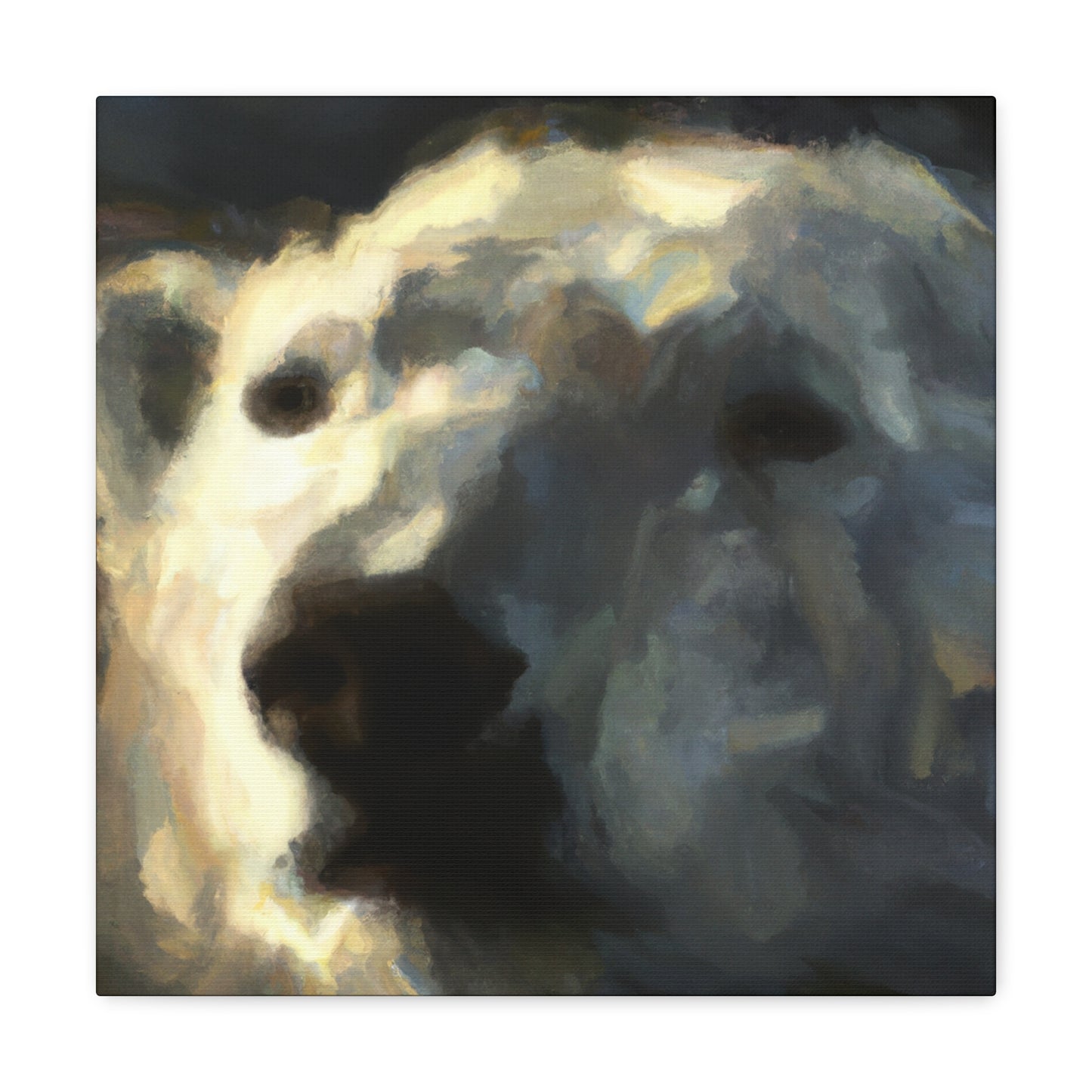 Polar Bear in Color - Canvas