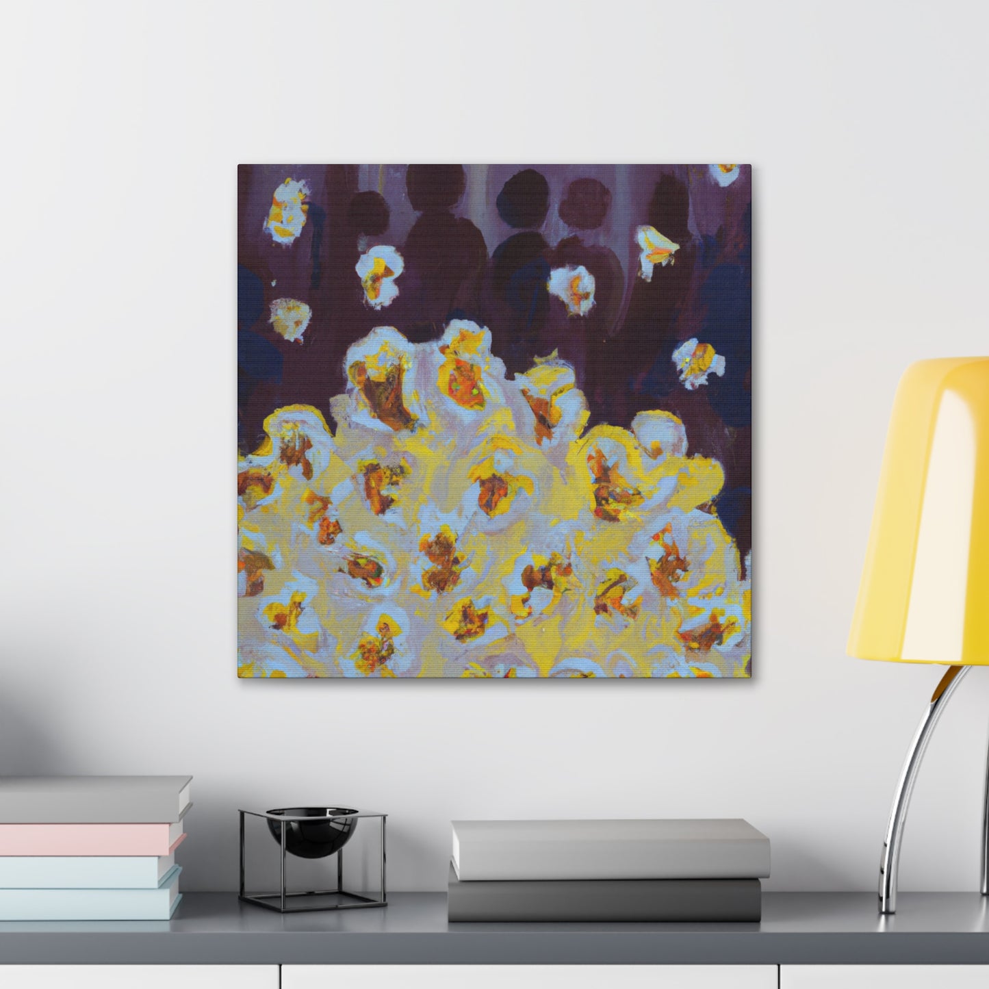 "Popcorn Palette Impasto" - Canvas