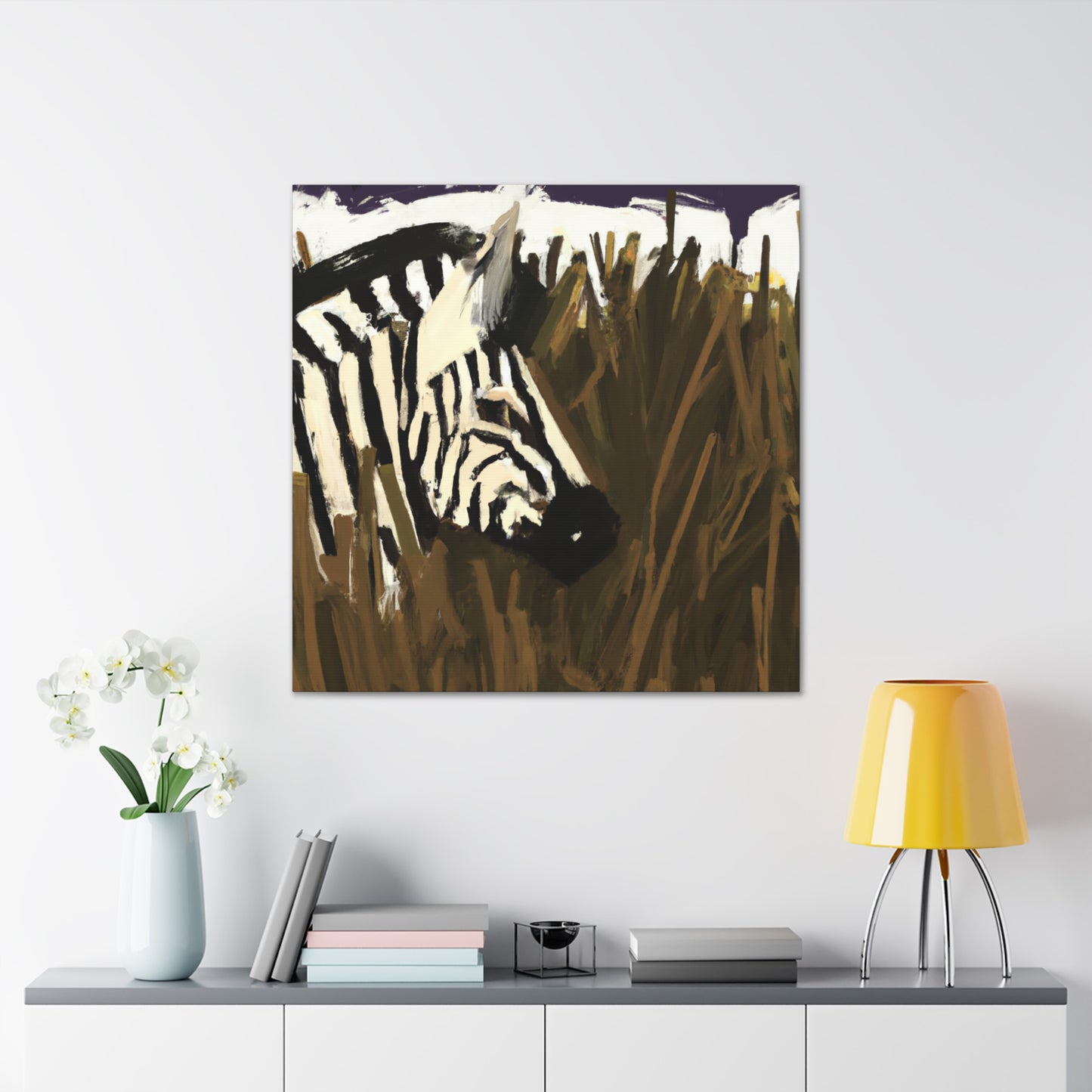 "Zebra in Transition Space" - Canvas