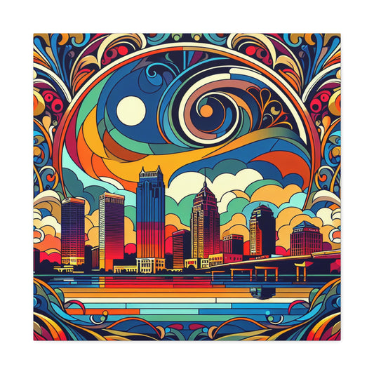 "Sunset Serenade: Tampa" - Canvas