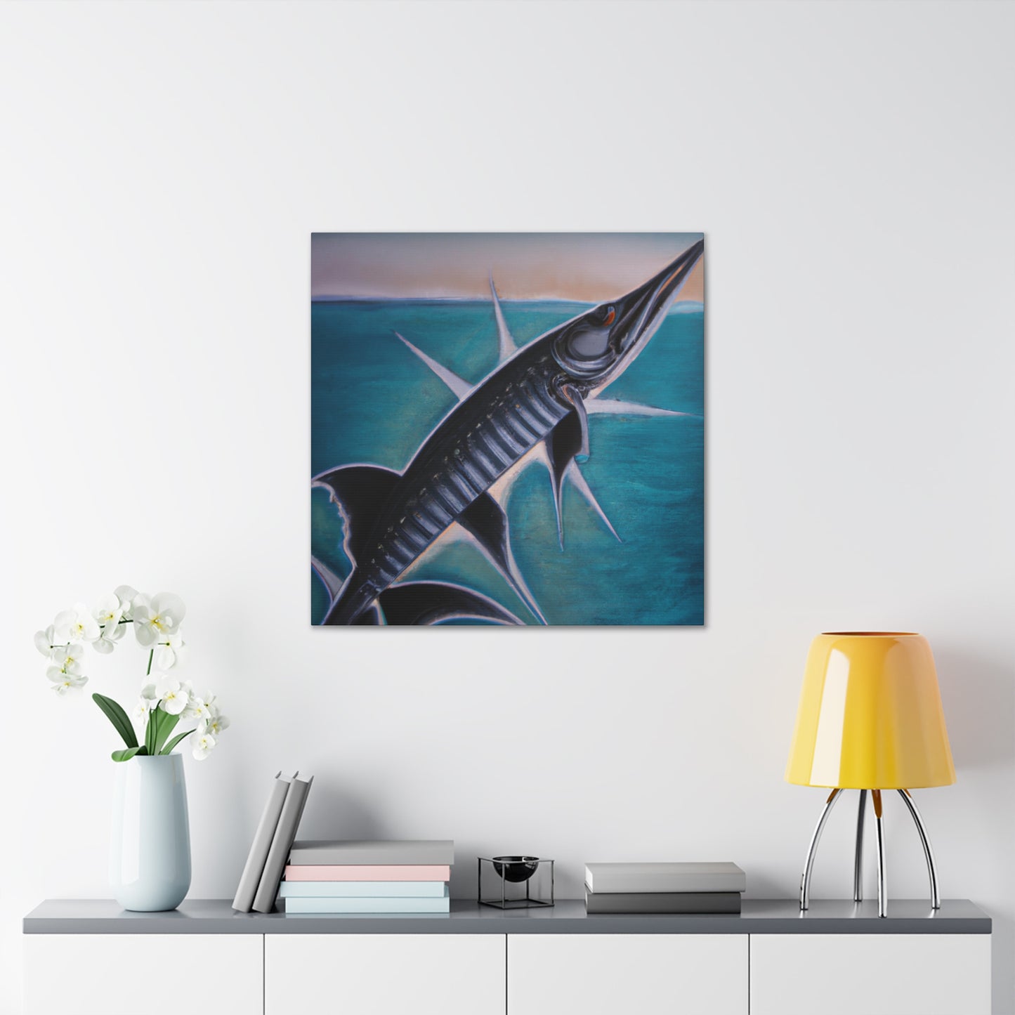 "Barracuda's Art Deco". - Canvas