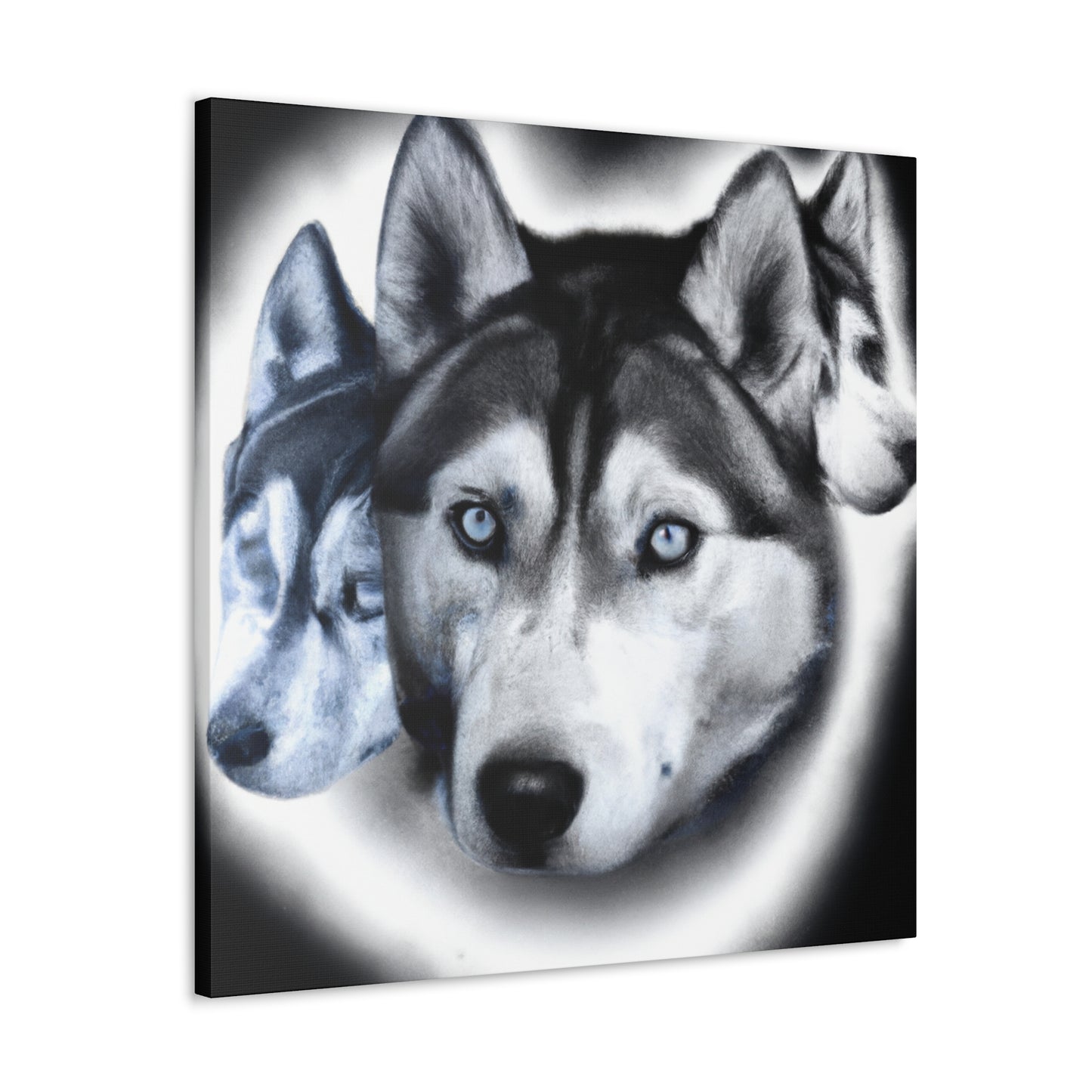 "Siberian Husky Reflection" - Canvas