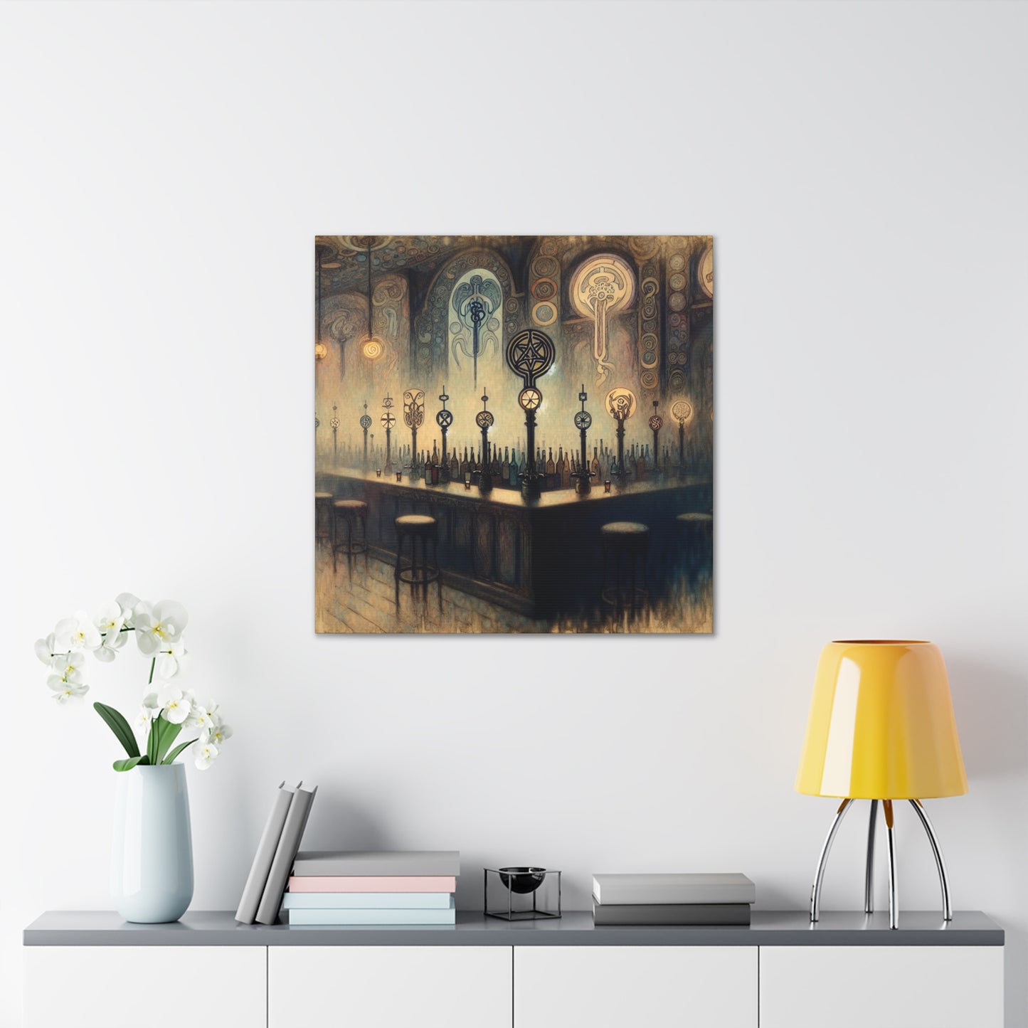 Ethereal Gilded Twilight - Canvas