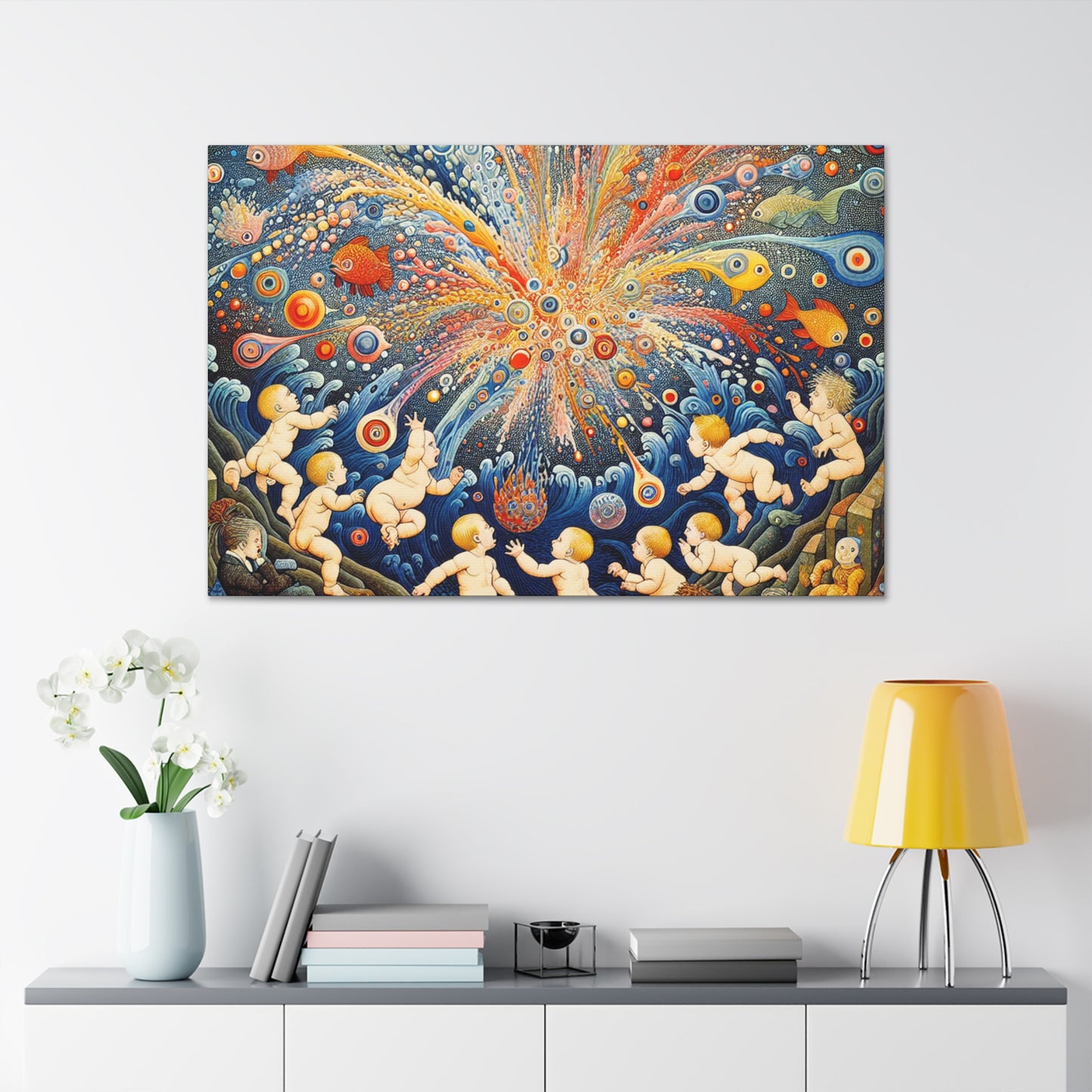 Whimsical Aquatic Wonderland - Canvas