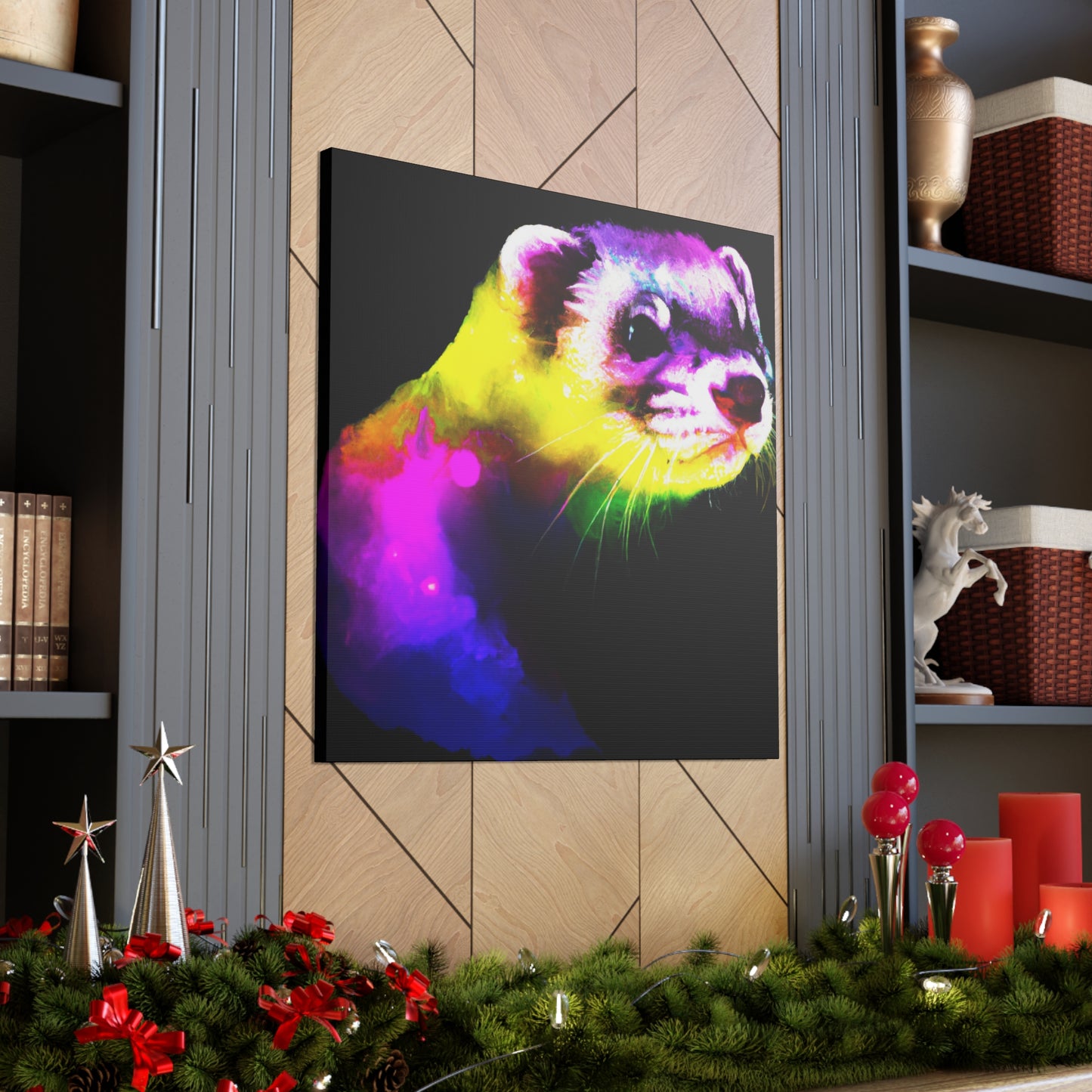 Ferret in the Wilderness - Canvas